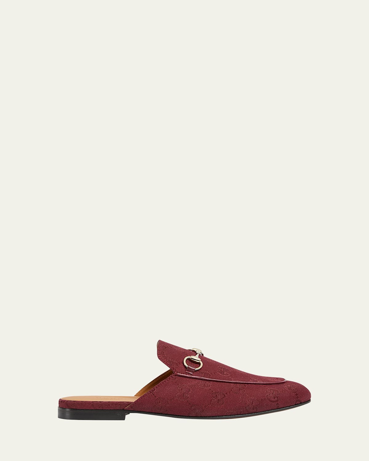 Princetown GG Canvas Bit Loafer Mules