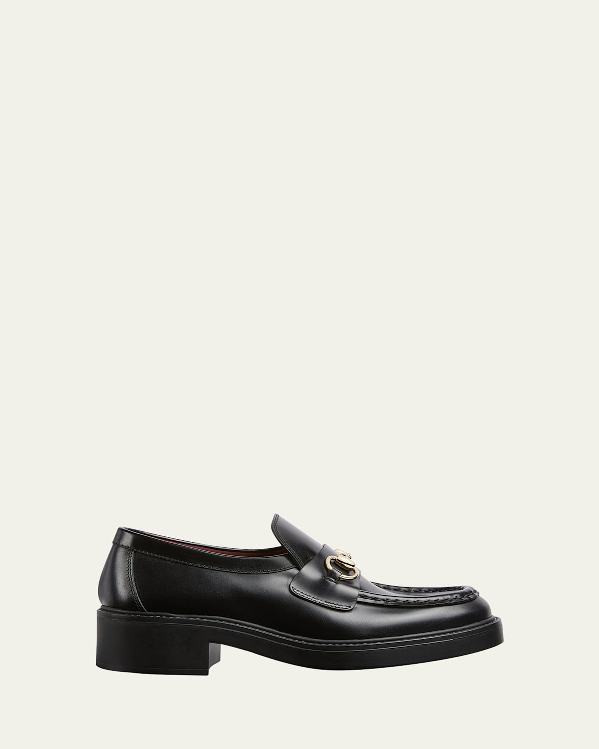 Gucci Leather Bit Slip-On Loafers