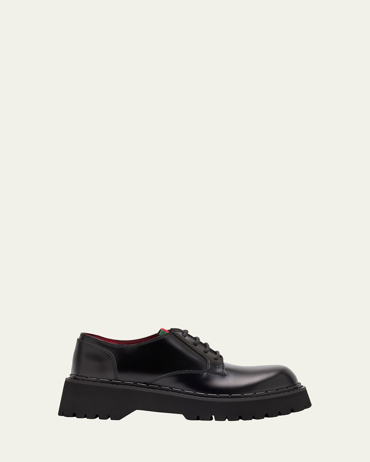 Thea Leather Web Derby Loafers