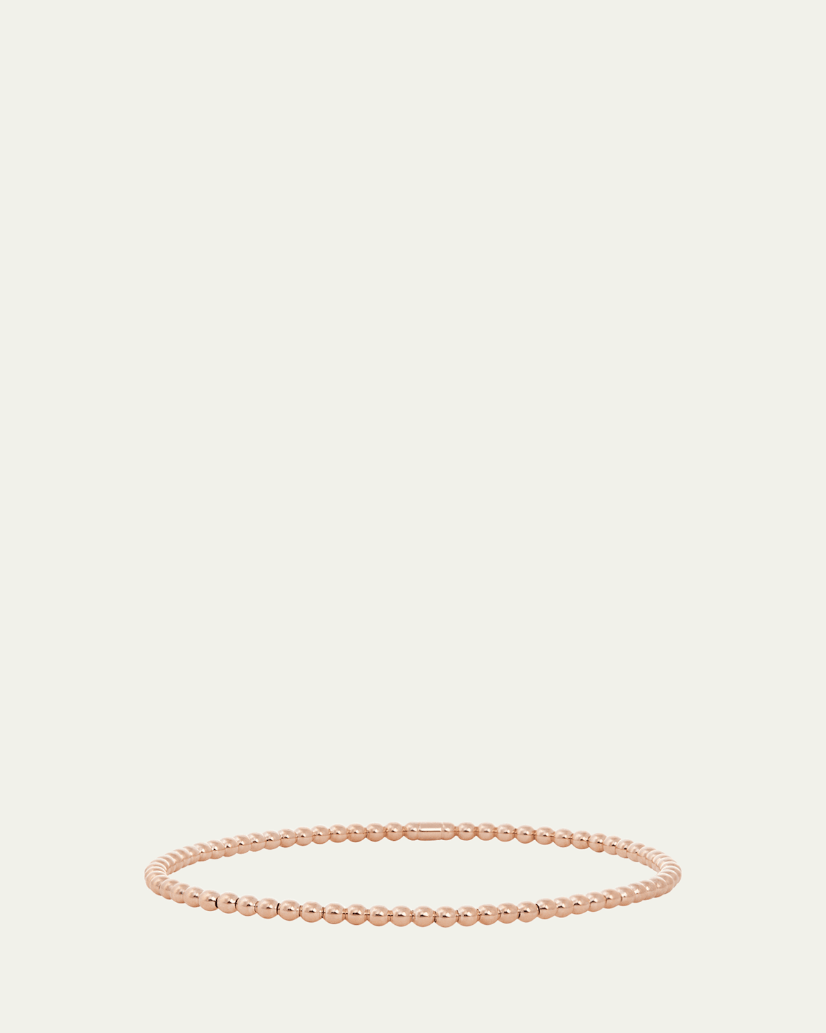 Men's 18K Rose Gold Stretch Beaded Bracelet