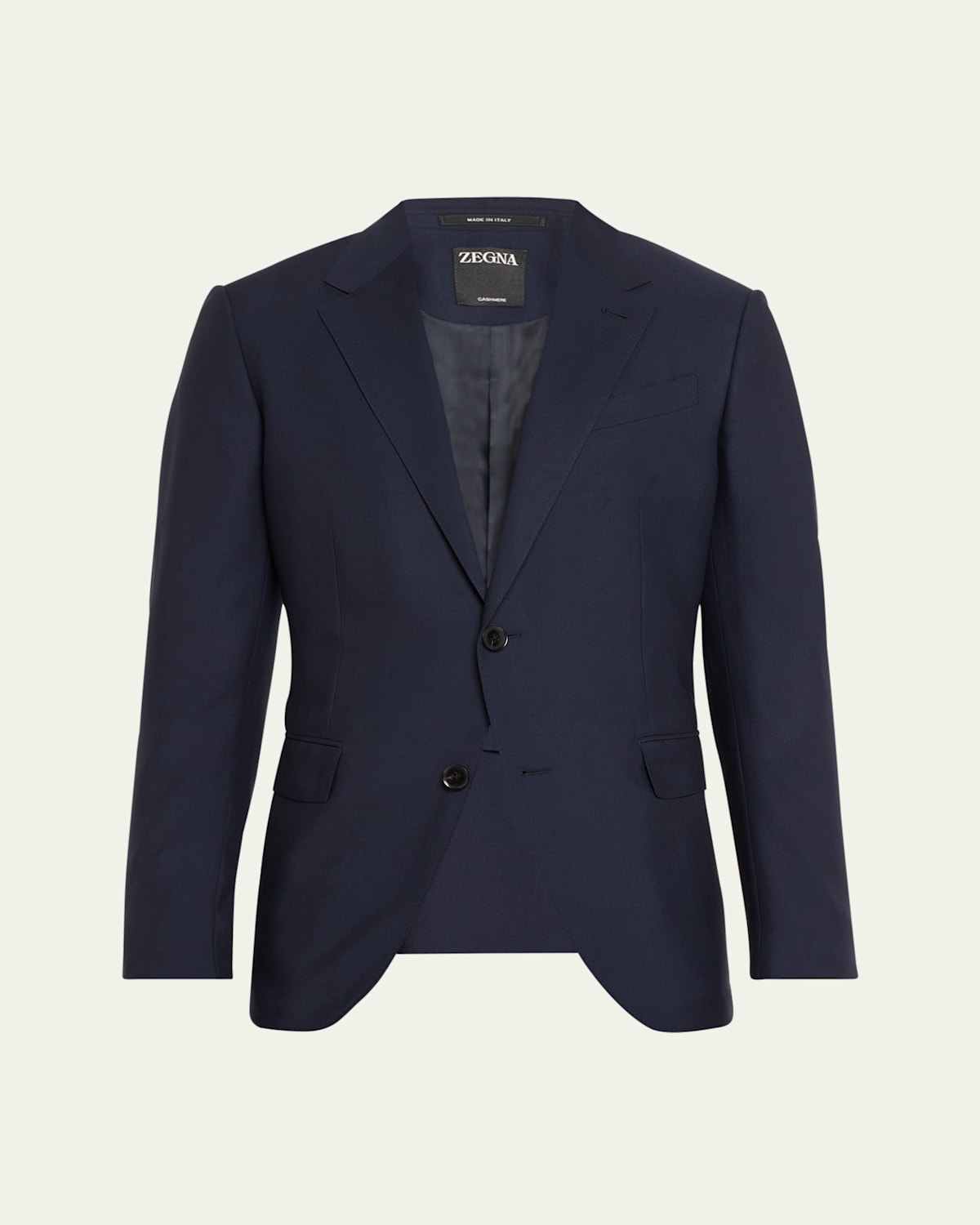 ZEGNA MEN'S SOLID CASHMERE SPORT COAT 