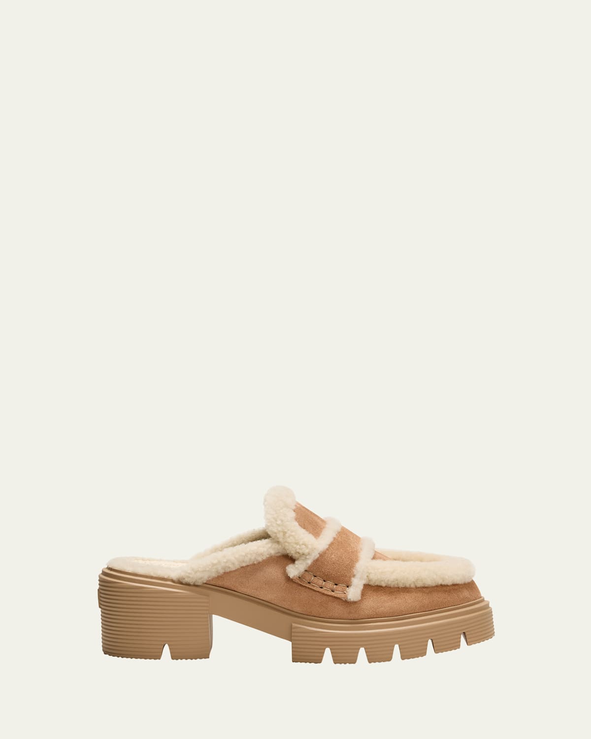 Stuart weitzman shearling loafers store