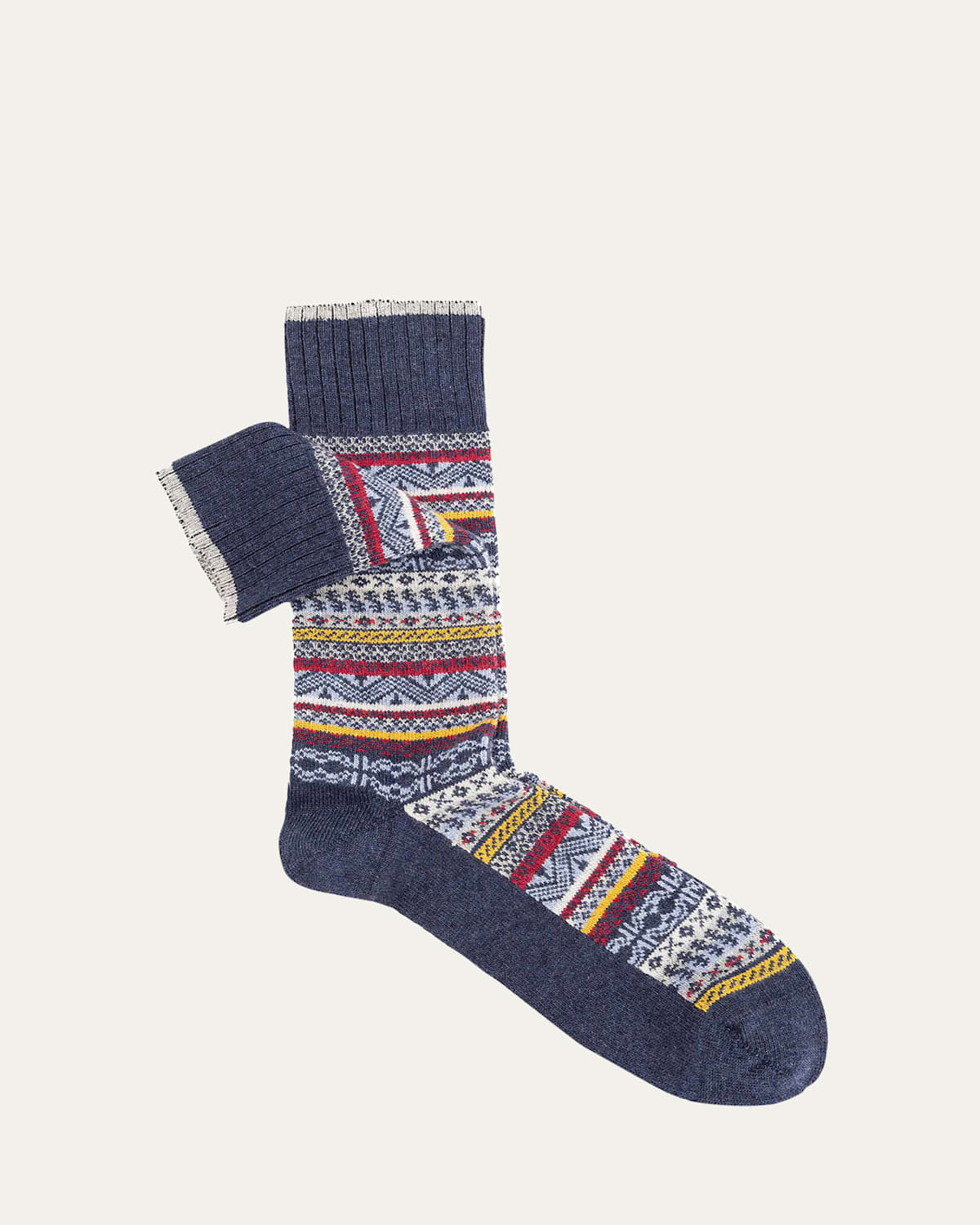 Men's Fair Isle Crew Socks