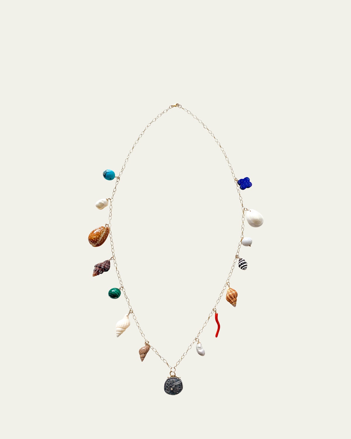 Athena Shell Charm Necklace