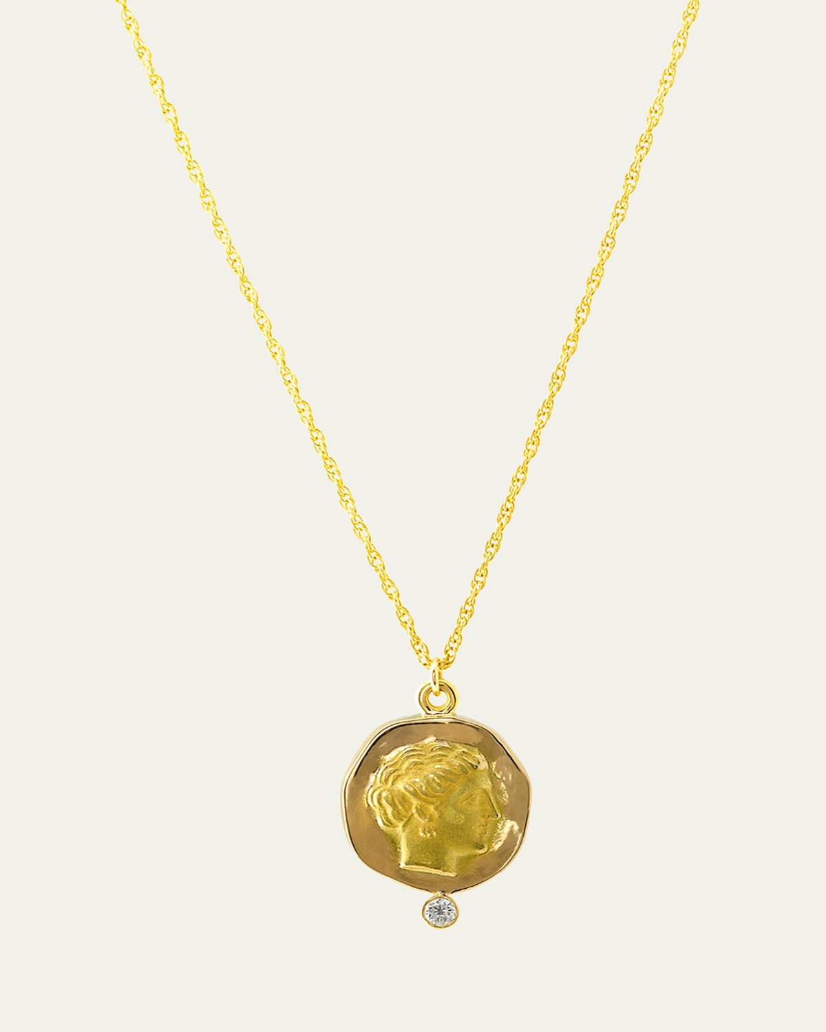 18K Yellow Gold Garden Necklace with Colombian Emeralds and Citrine Clasp, 18"L