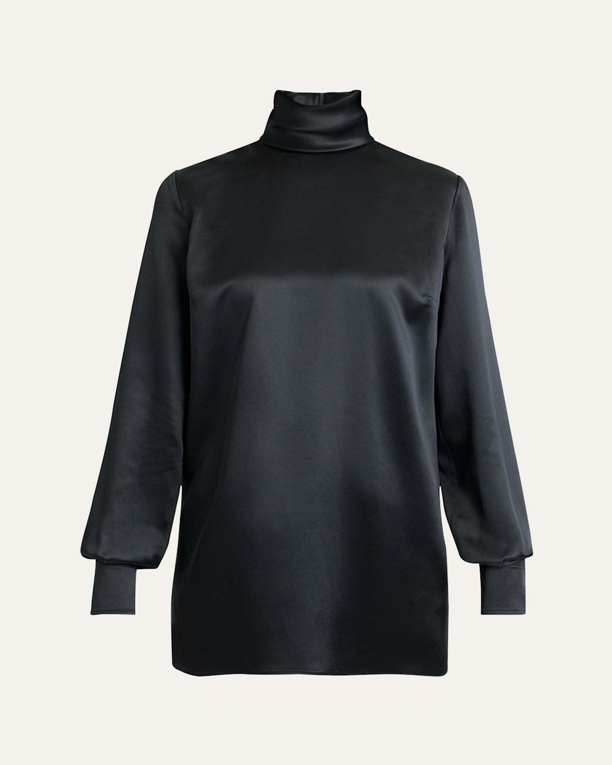 Dolce & Gabbana Turtleneck Long Sleeve Blouse In Black