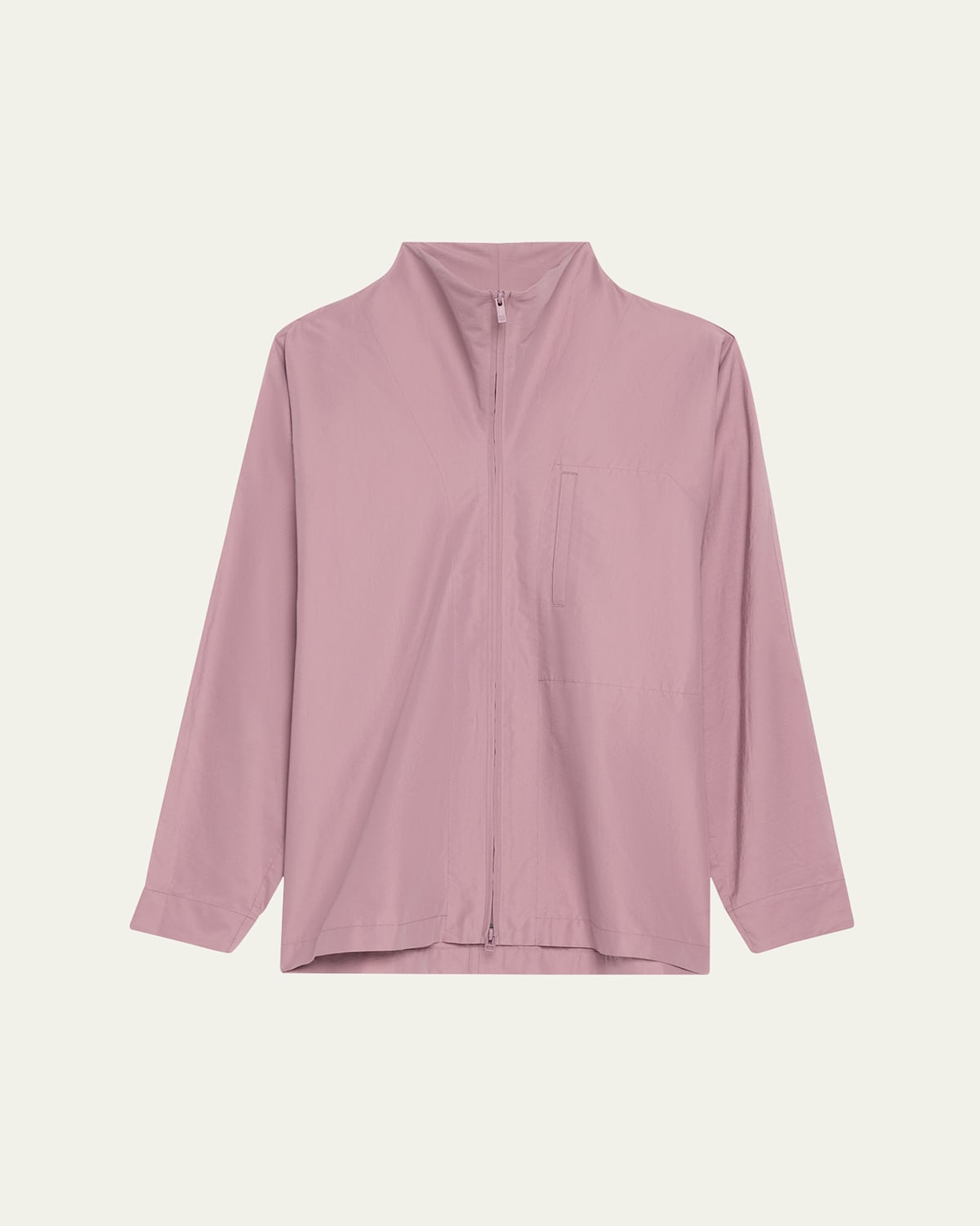 Men's Mock-Neck Zip Overshirt