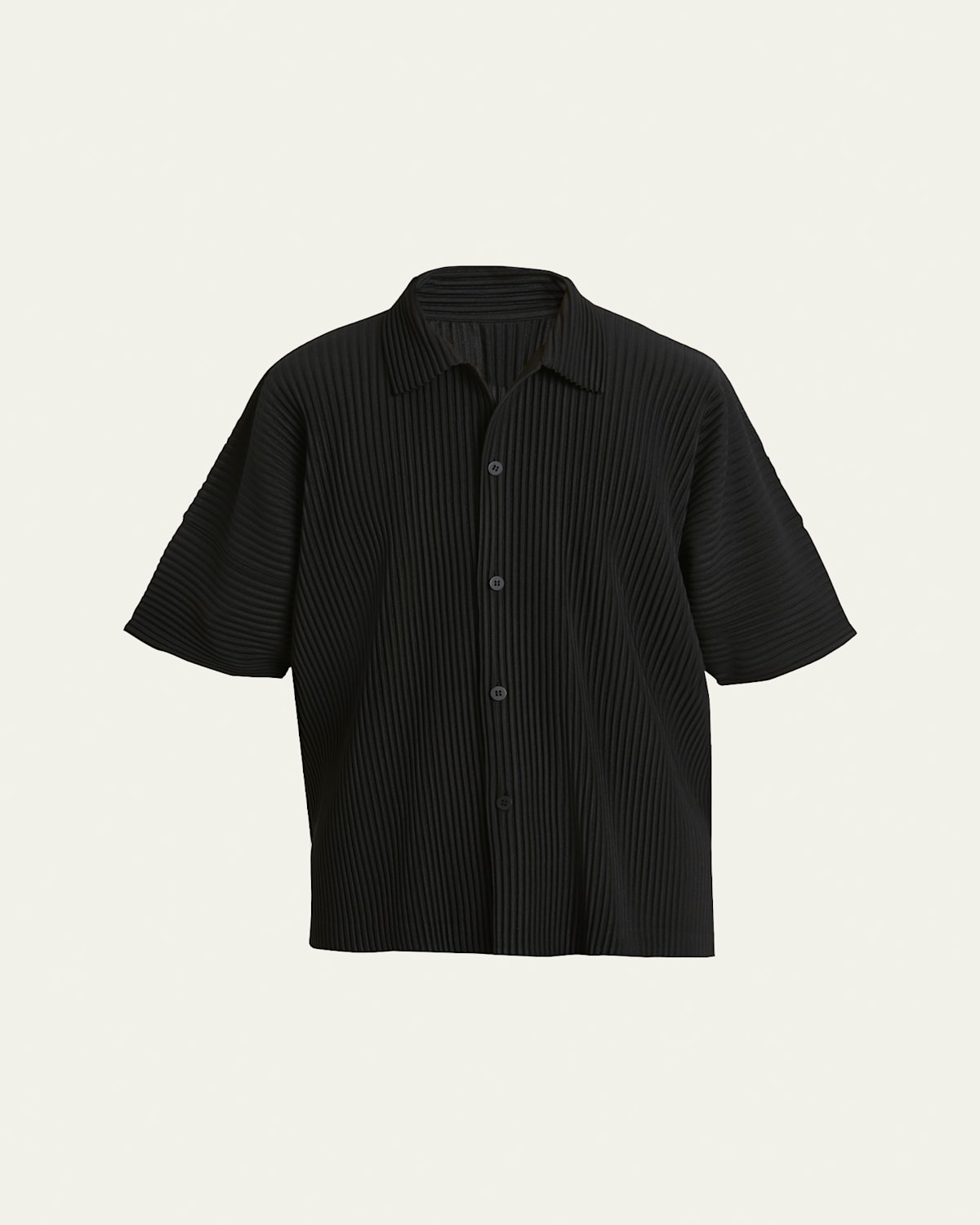 Men's Pleated Camp Shirt