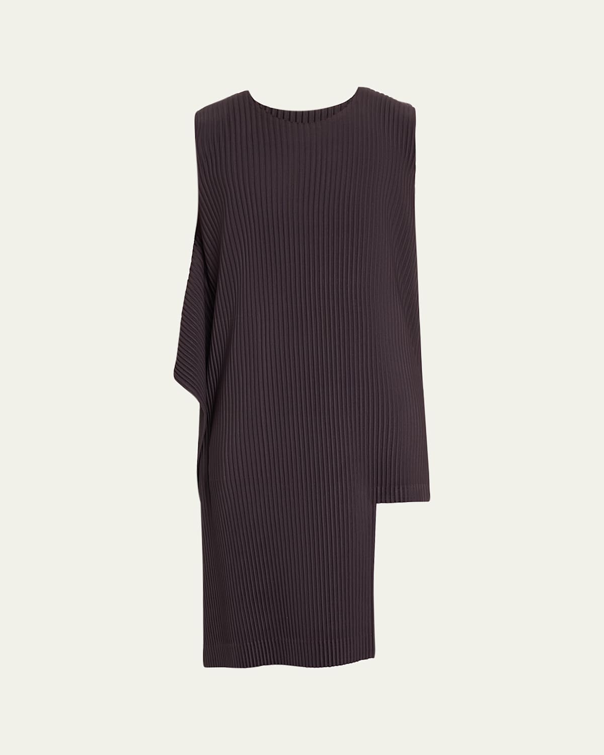 Men's Asymmetric Sleeveless Pleated Top