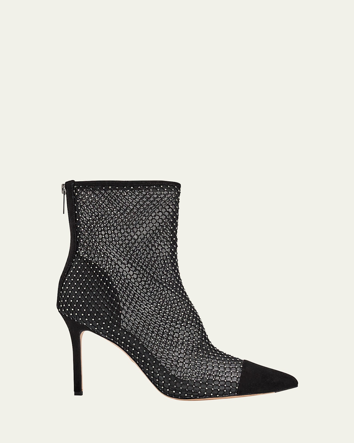 Lisa Strass Net Mesh Stiletto Booties