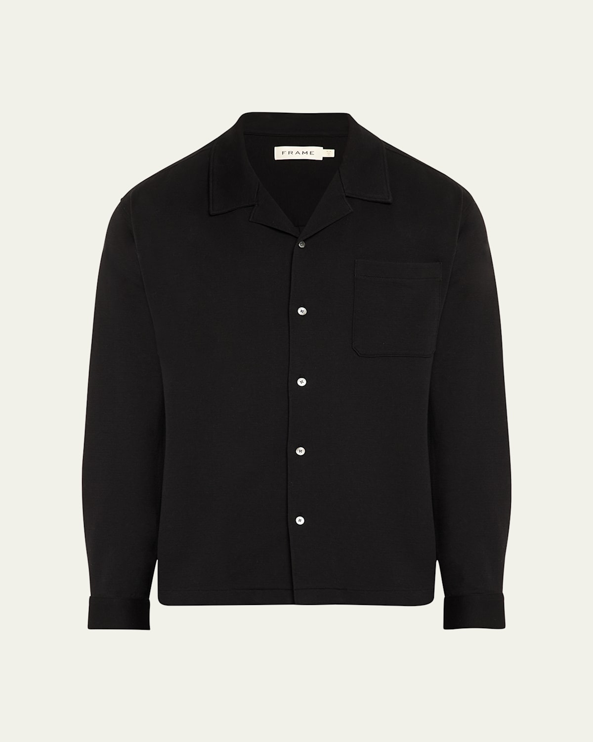 Frame Men's Duo Fold Relaxed Overshirt In Black
