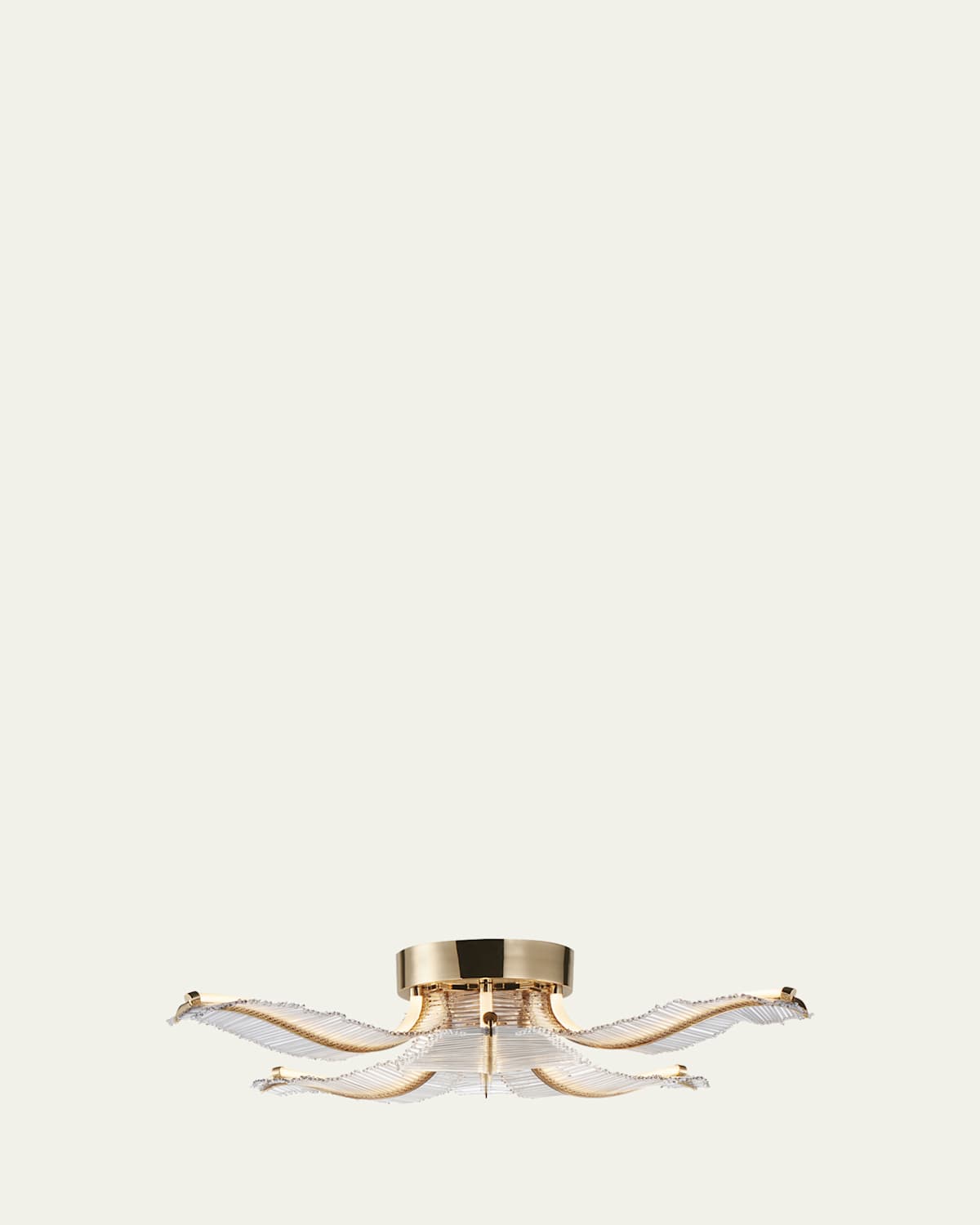 Studio M Lillet 28" 6-light Led Flush Mount In Gold