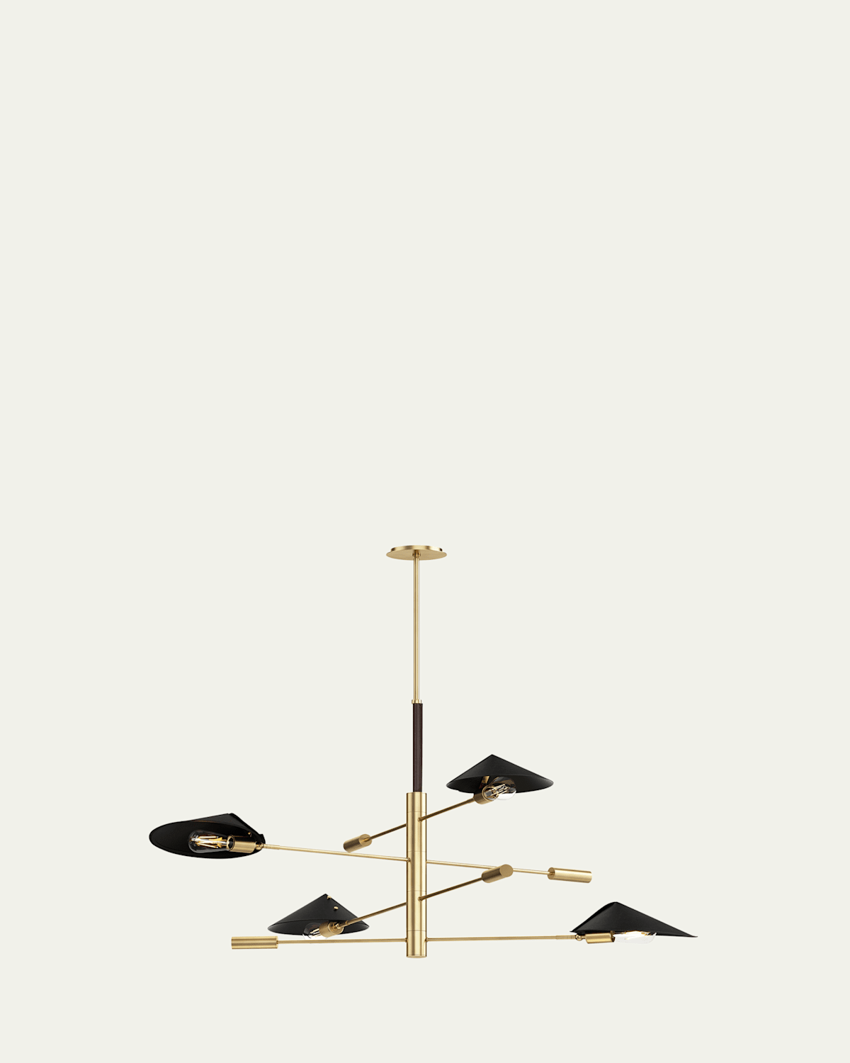 Studio M Cavalier 50" 4-light Chandelier In Natural Aged Brass