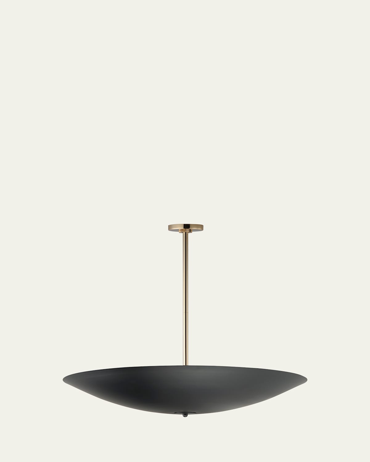 Studio M Vesta 36" Black Led Pendant In French Gold