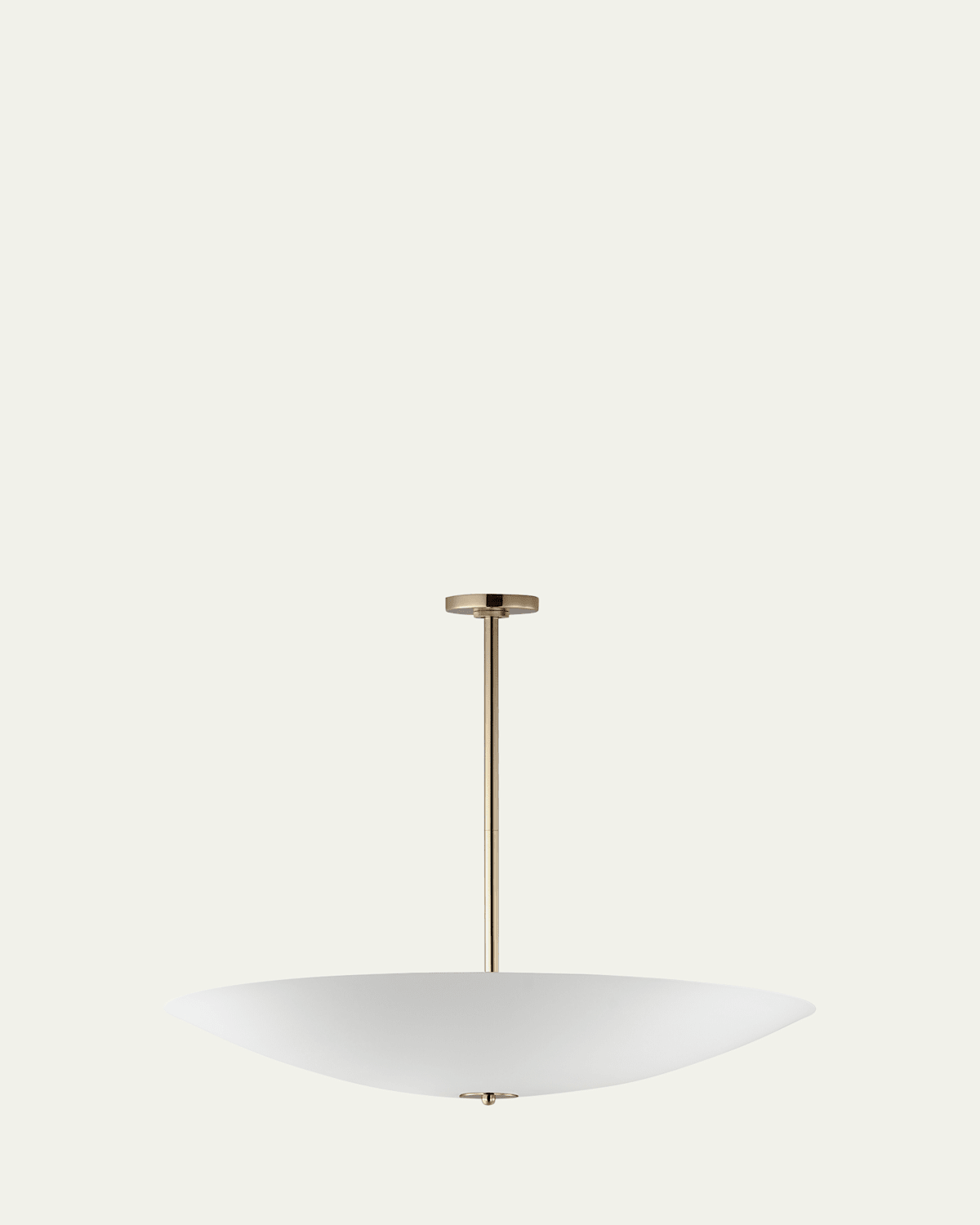 Studio M Vesta 36" White Led Pendant In French Gold