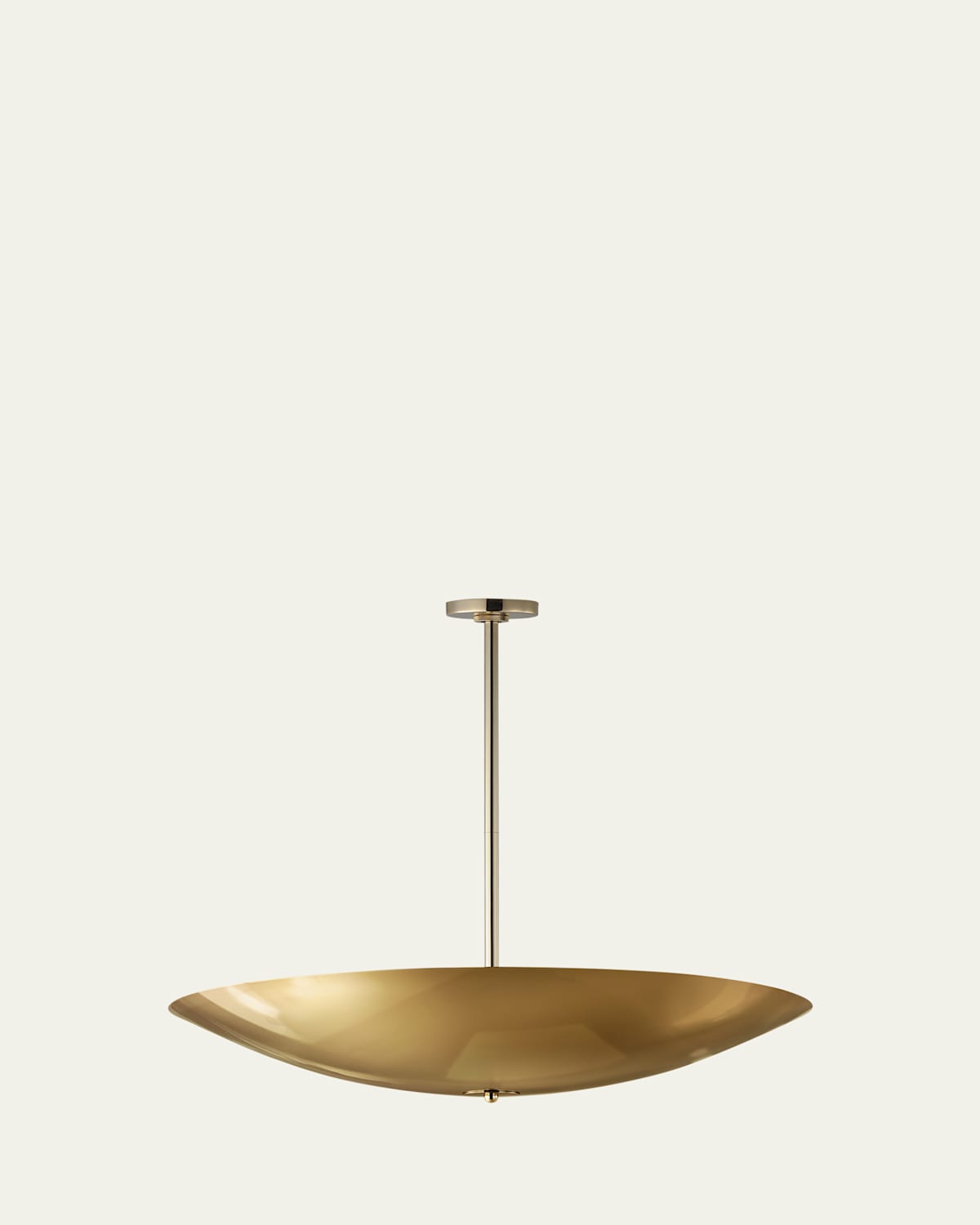 Studio M Vesta 36" French Gold Led Pendant In Polished Chrome