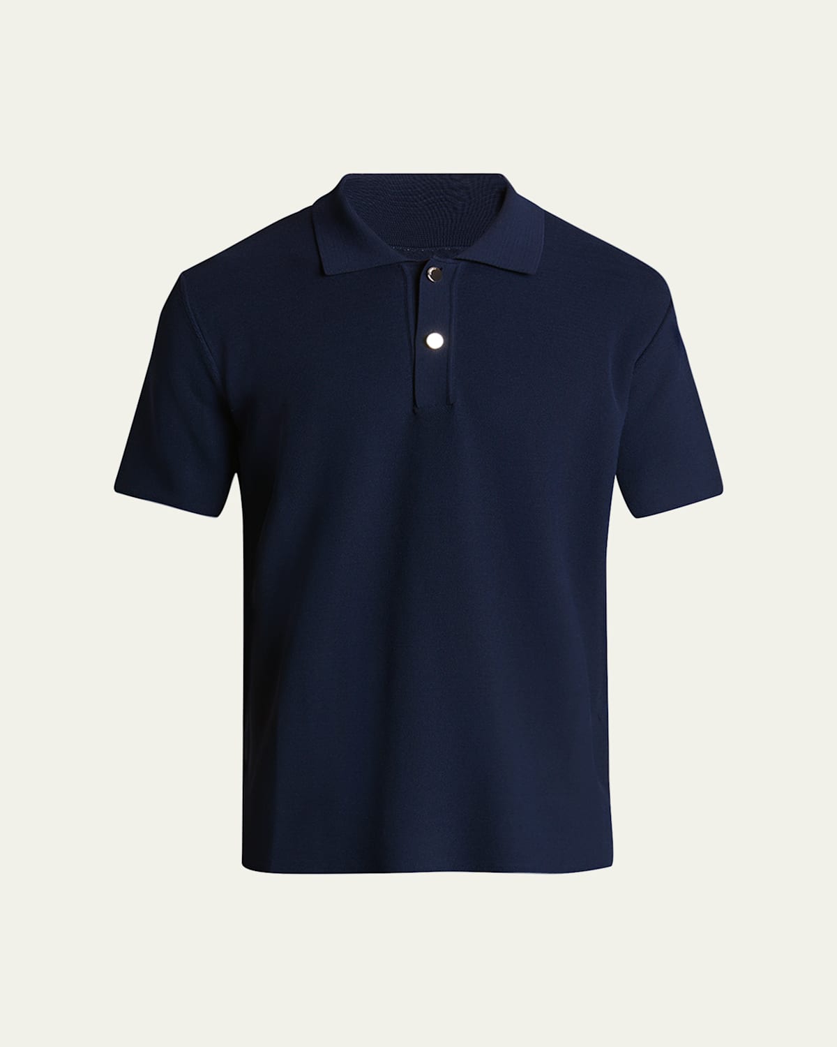 Men's Polo Shirt with Knit Logo