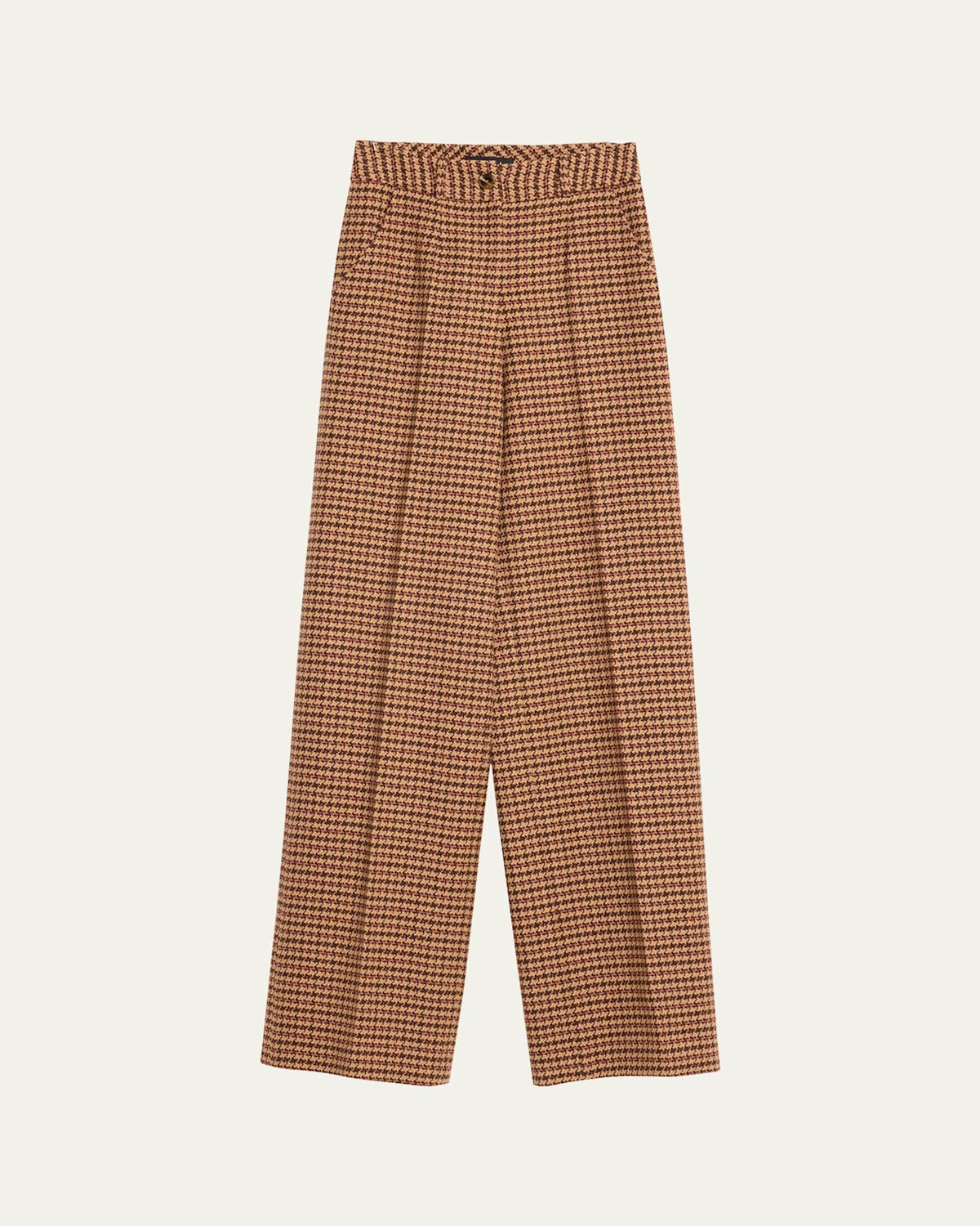 Wide Leg Wool Trousers