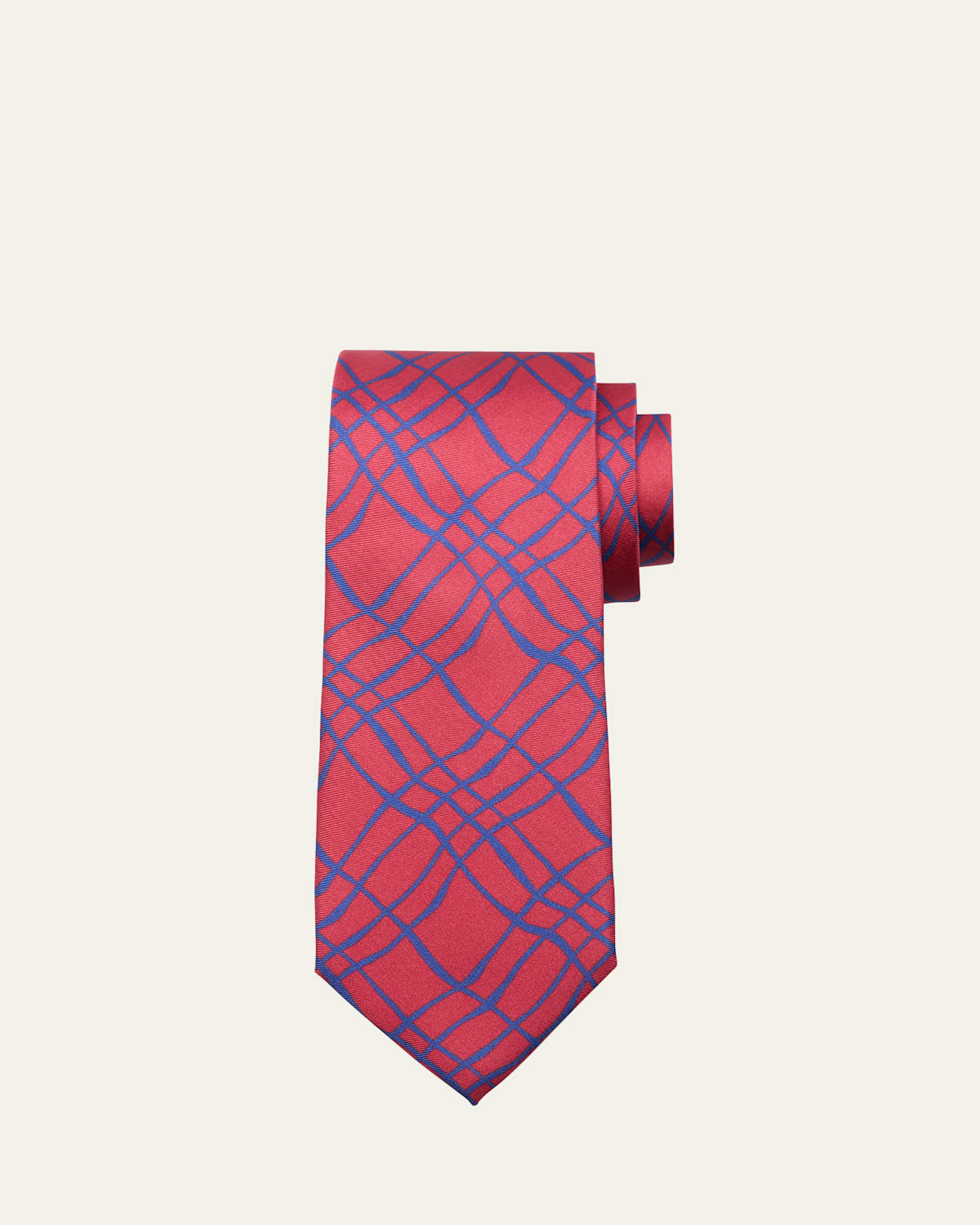 Men's Freeform Rectangle Silk Tie