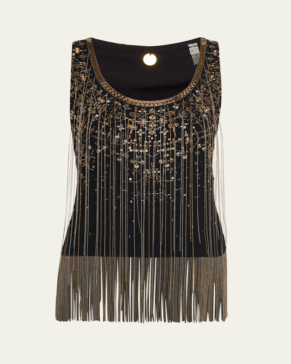 Lilit Chain Fringe Sleeveless Blouse