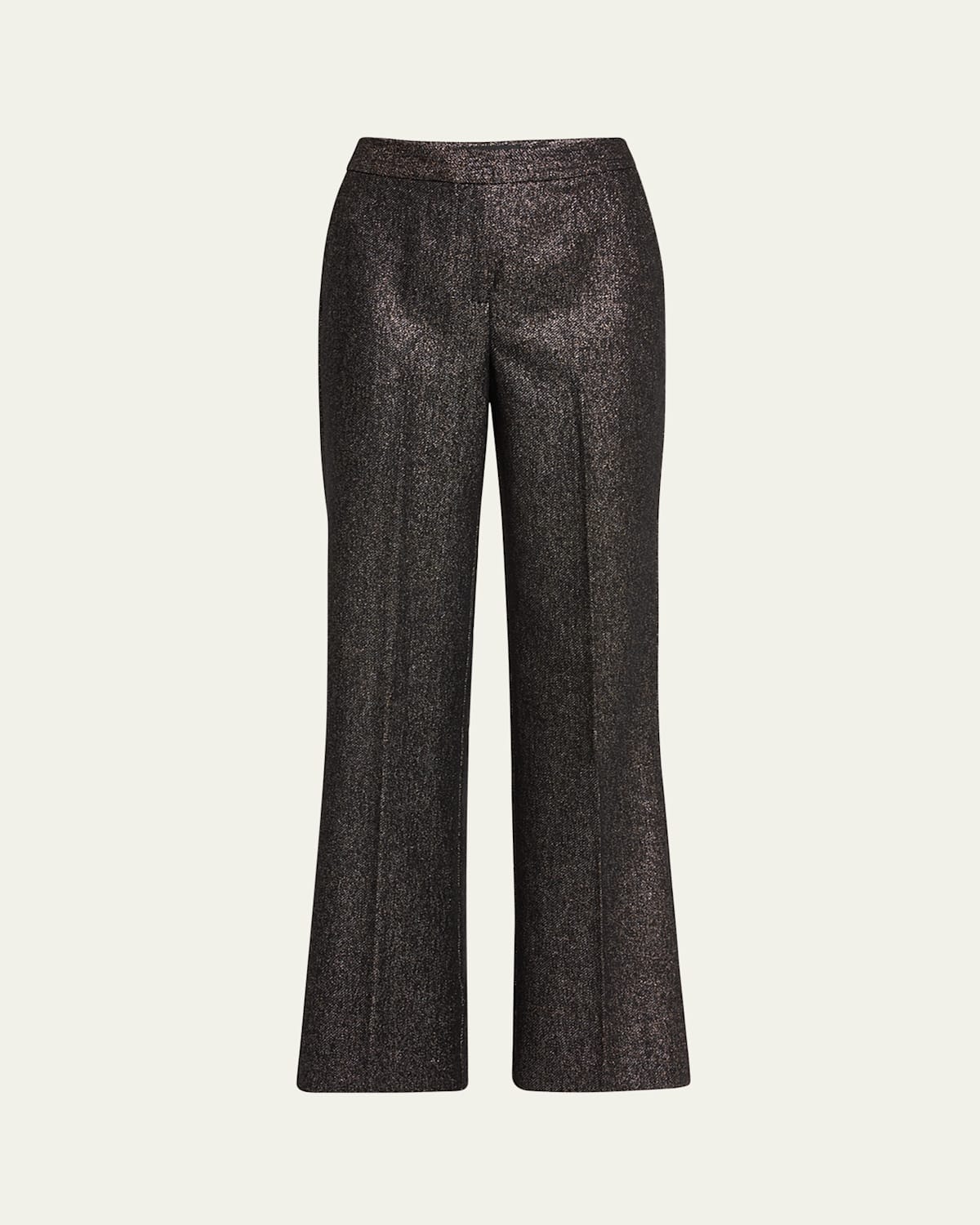Misha Metallic Flare-Leg Pants