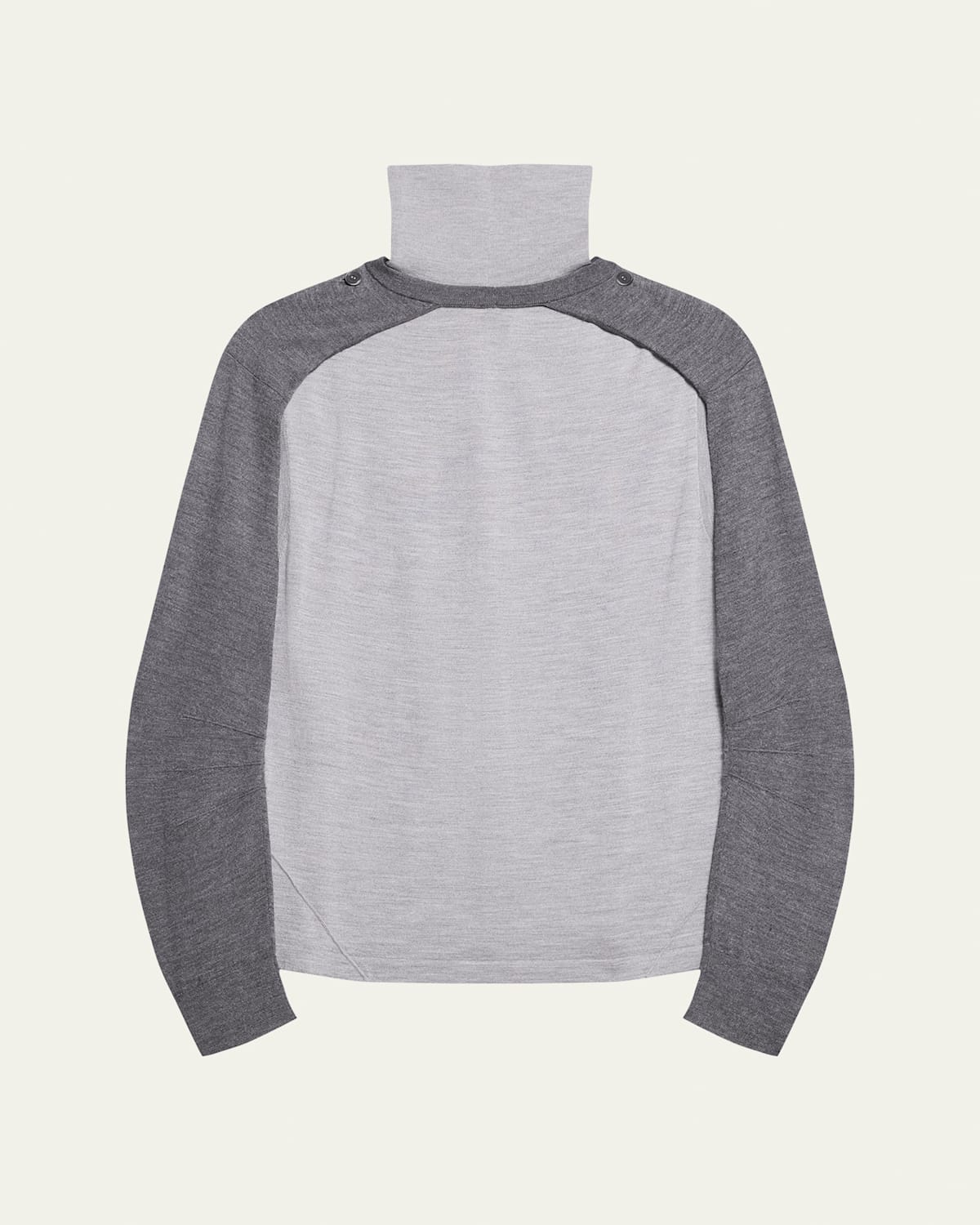 HELMUT LANG FINE-KNIT TURTLENECK TOP WITH DETACHABLE SHRUG 
