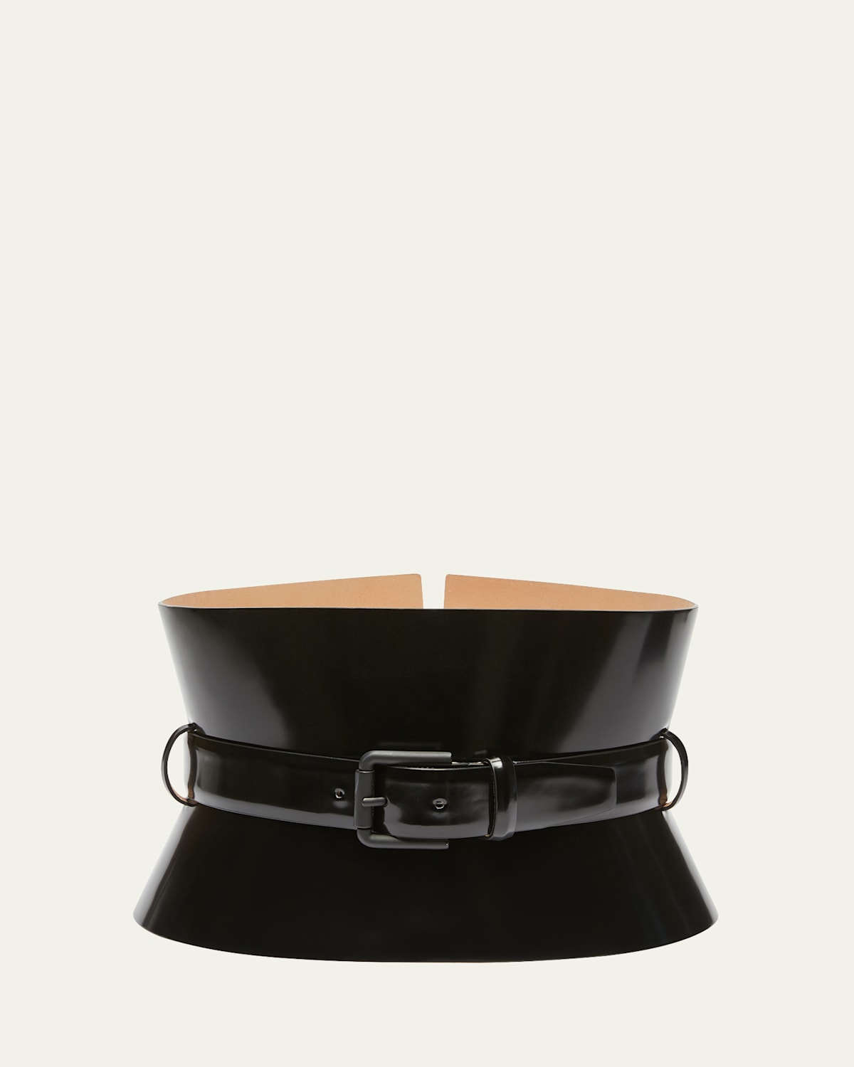 Bustier Patent Leather Belt