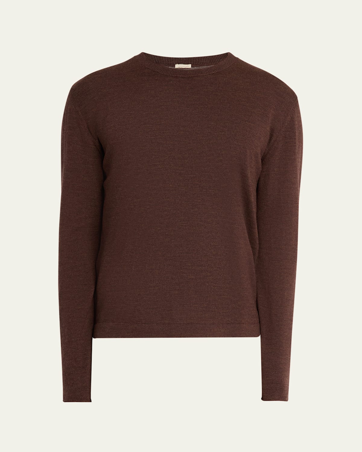 Men's Mouline Wool Crewneck Sweater