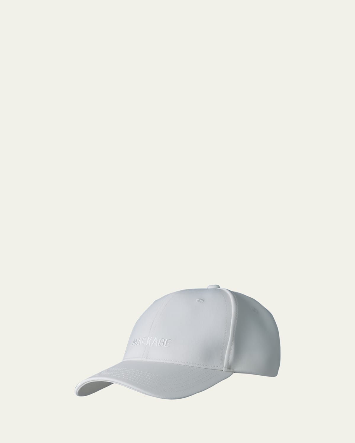 Mackage Men's Anderson-w Wool Logo Baseball Cap In White