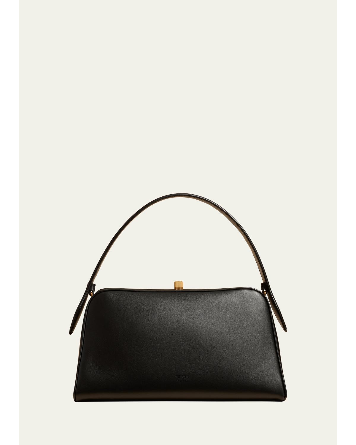 Cate Calfskin Leather Top-Handle Bag