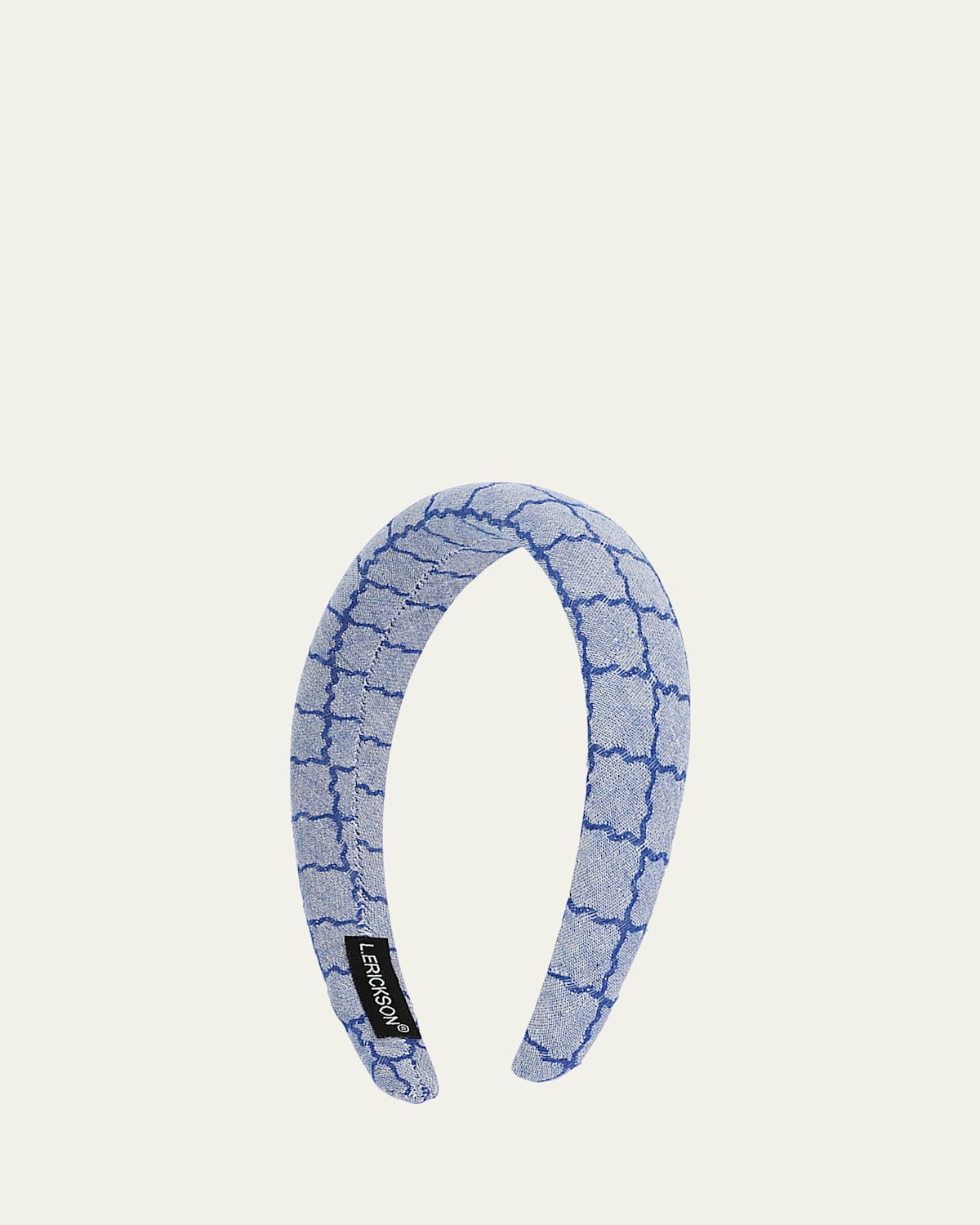 L. Erickson Usa Helena Patterned Headband In Blue