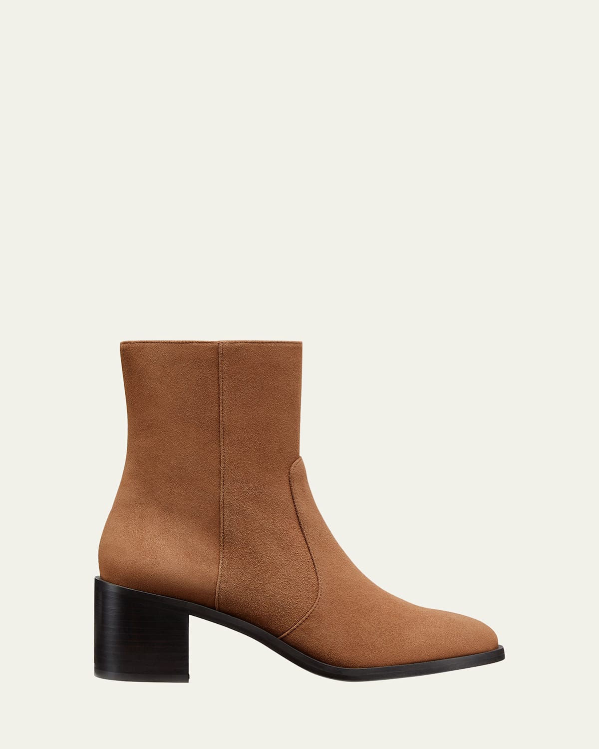 STUART WEITZMAN ESME SUEDE ZIP BOOTIES 