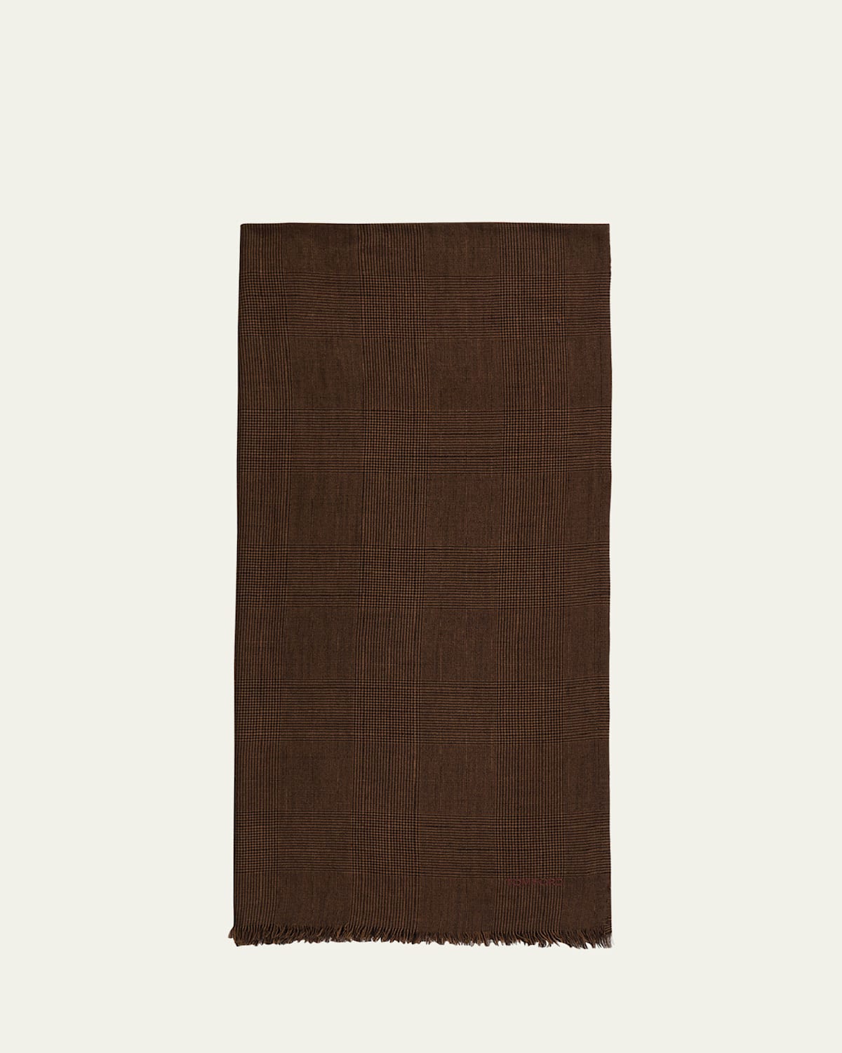 Men's Wool Prince Of Wales Scarf