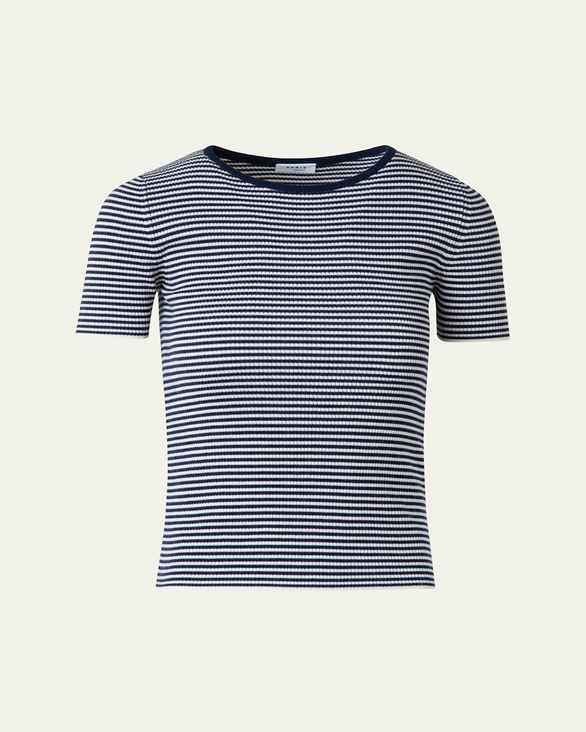 Sailor Stripe Ribbed Wool T-Shirt