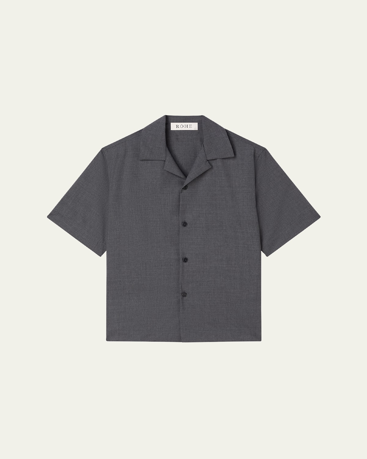 Men's Relaxed Wool Camp Shirt