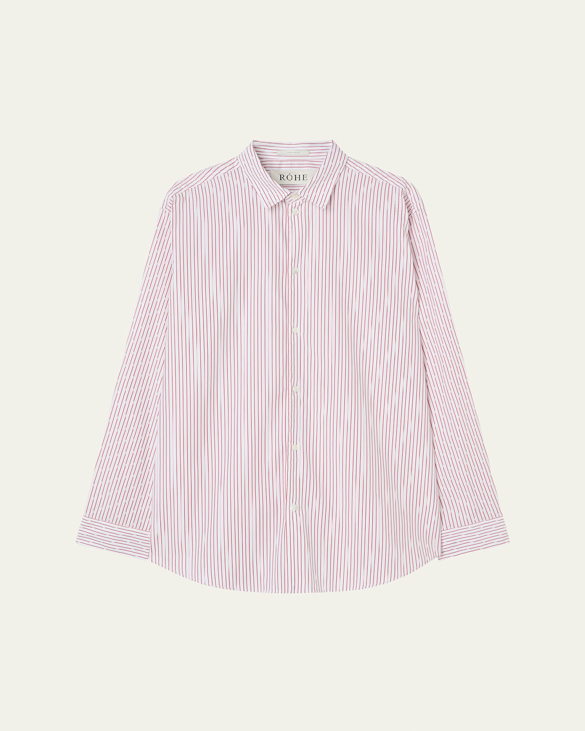 Men's Striped Poplin Relaxed-Fit Sport Shirt