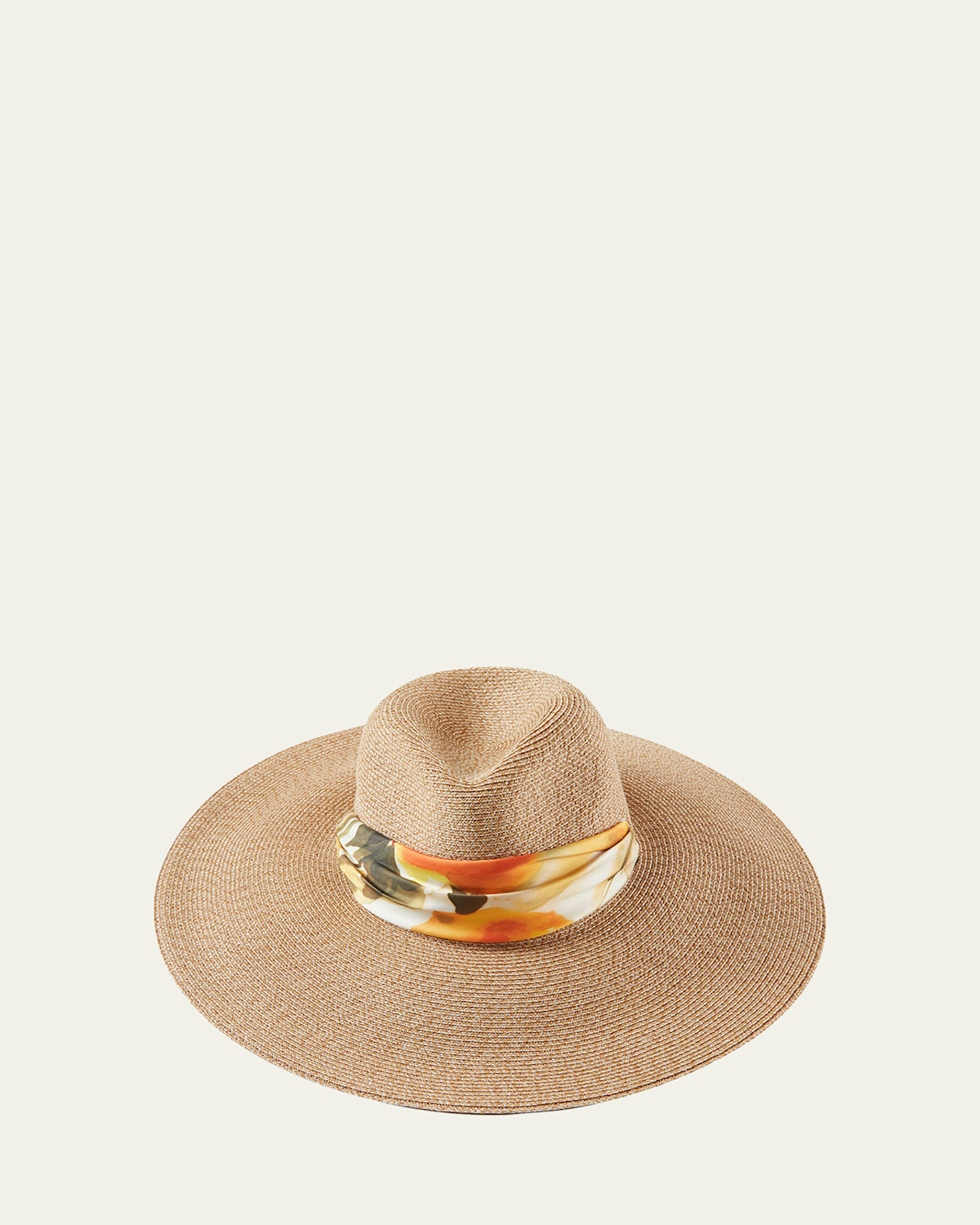 Cassidy Fedora With Organza Scarf
