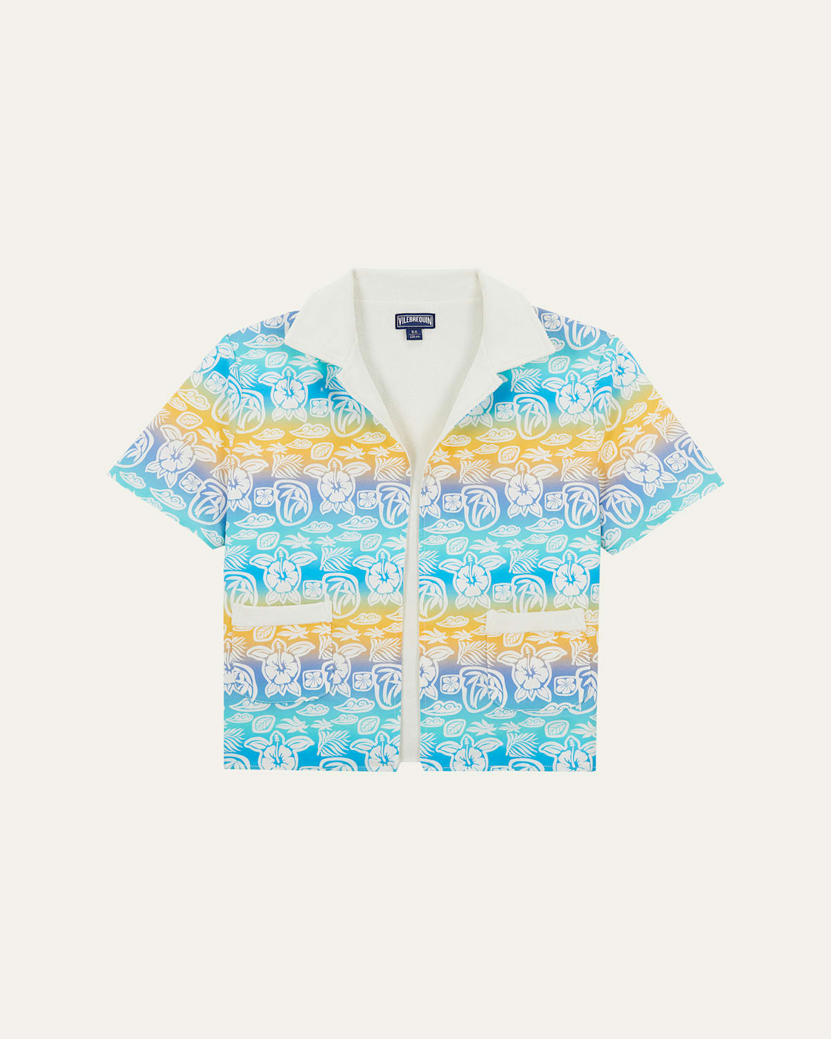 Boy's Tahiti Turtles Open Front Shirt, Size 2-14