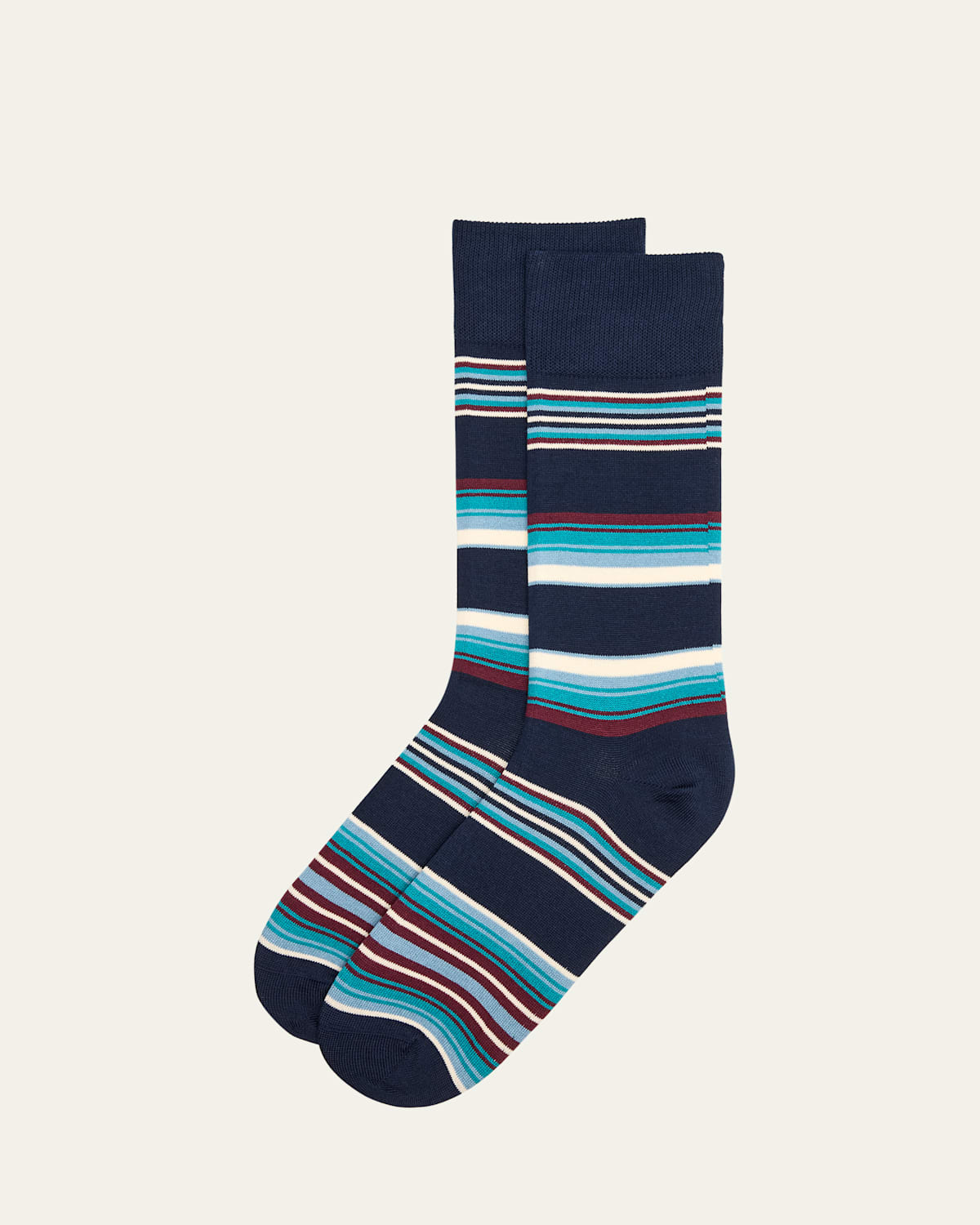 PAUL SMITH MEN'S HOWARD STRIPE CREW SOCKS 