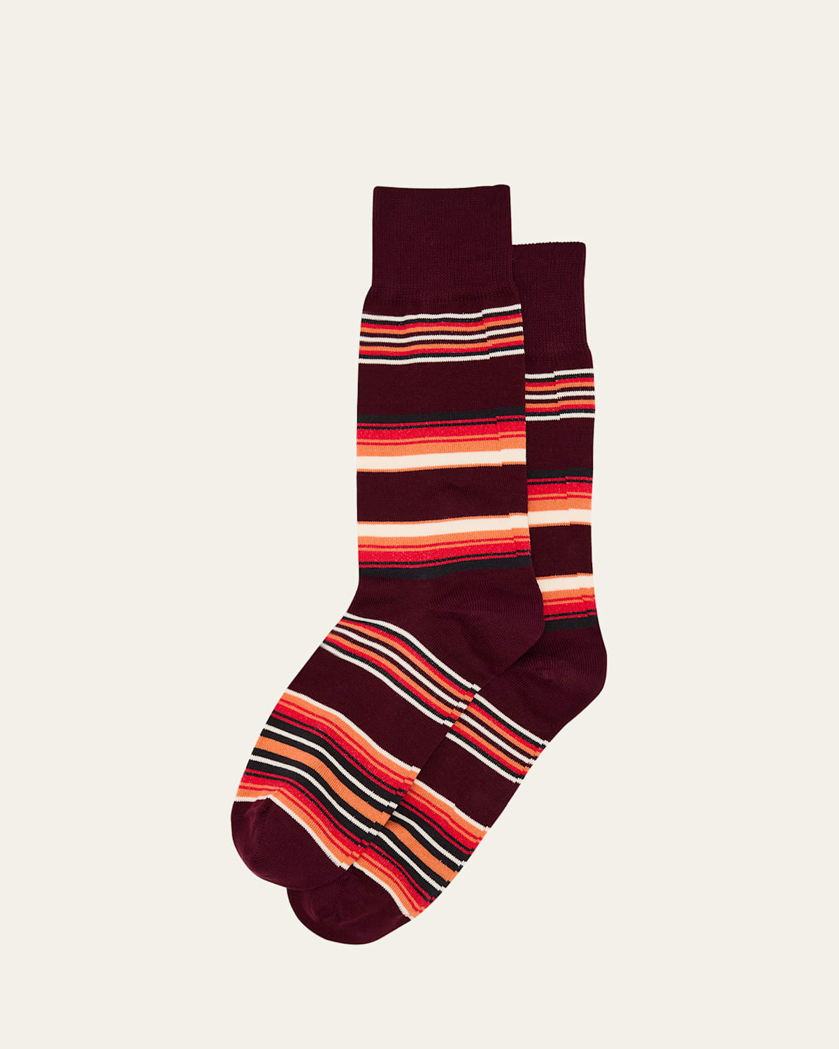 PAUL SMITH MEN'S HOWARD STRIPE CREW SOCKS 
