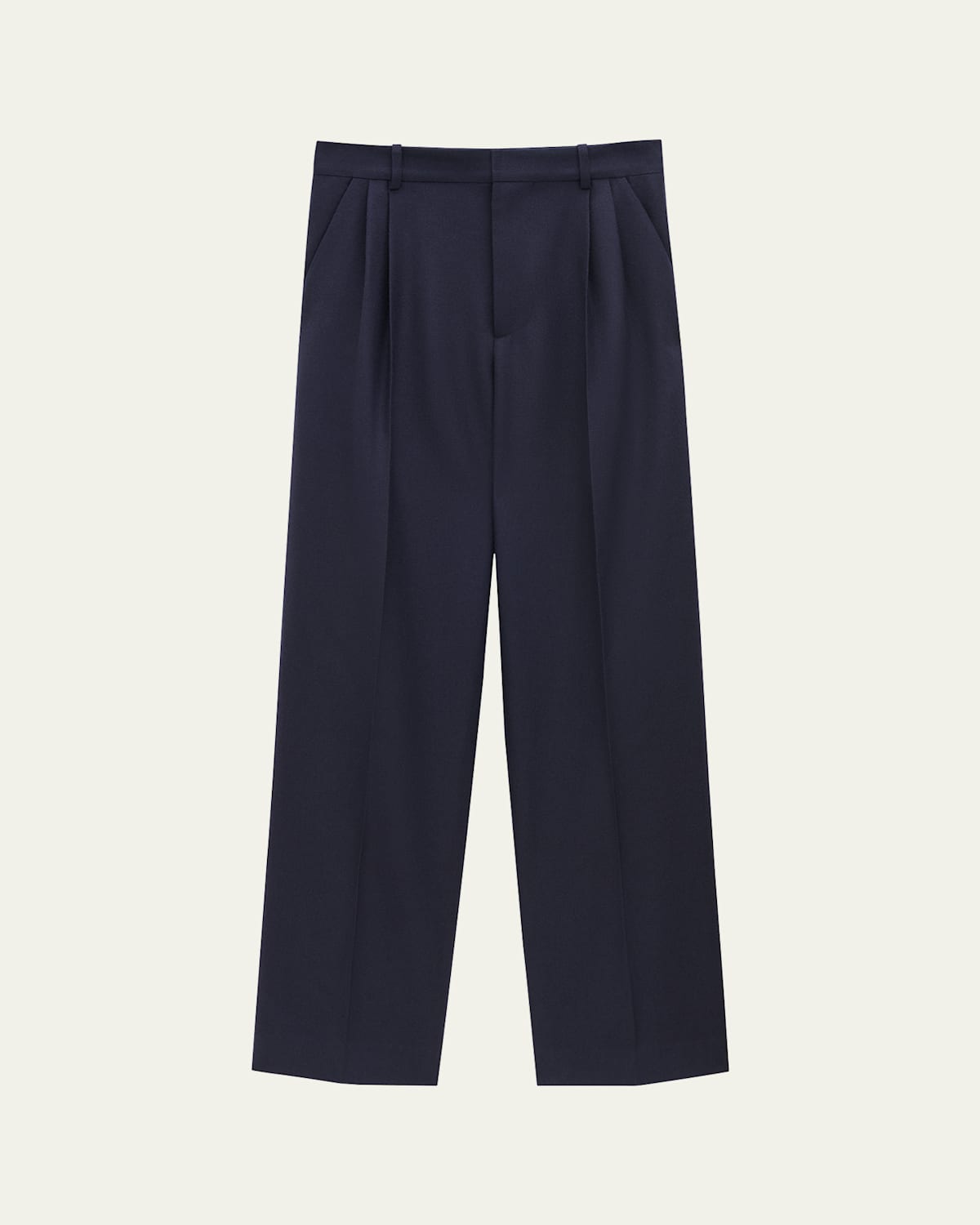 Loewe Men's Pleated Melange Trousers