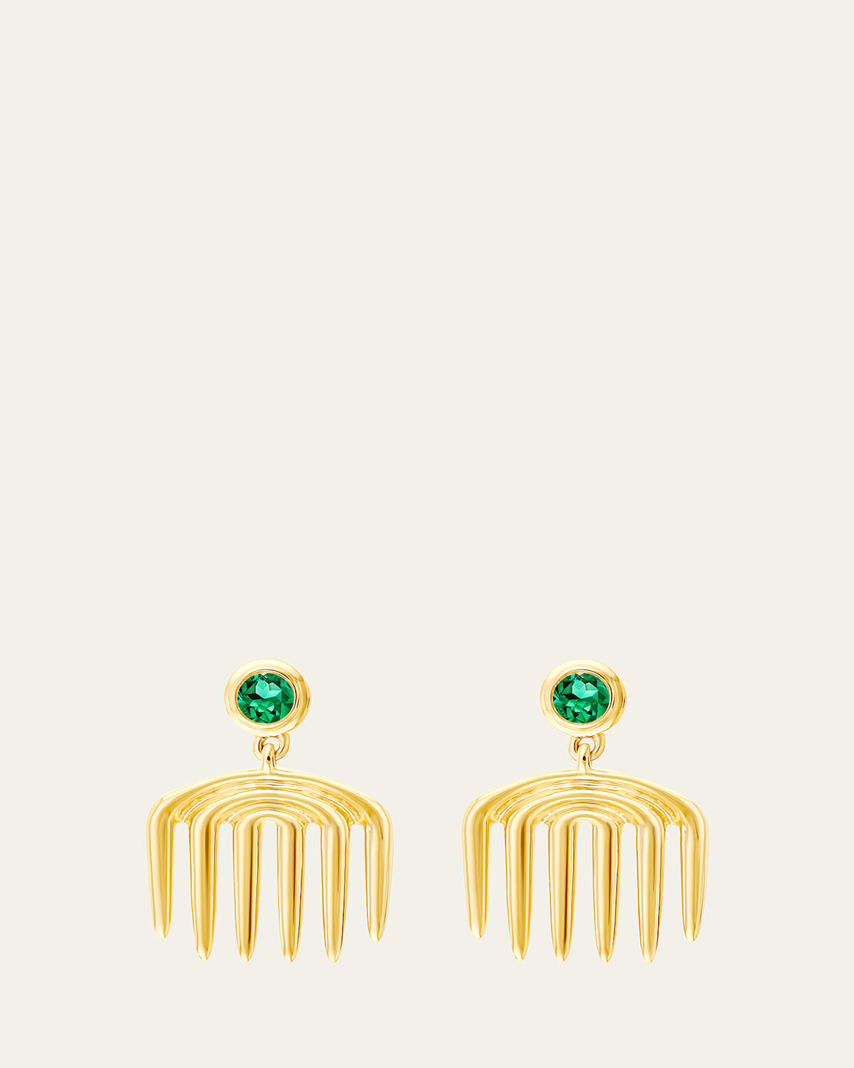 Sagesse Vici Emerald Charm Earrings