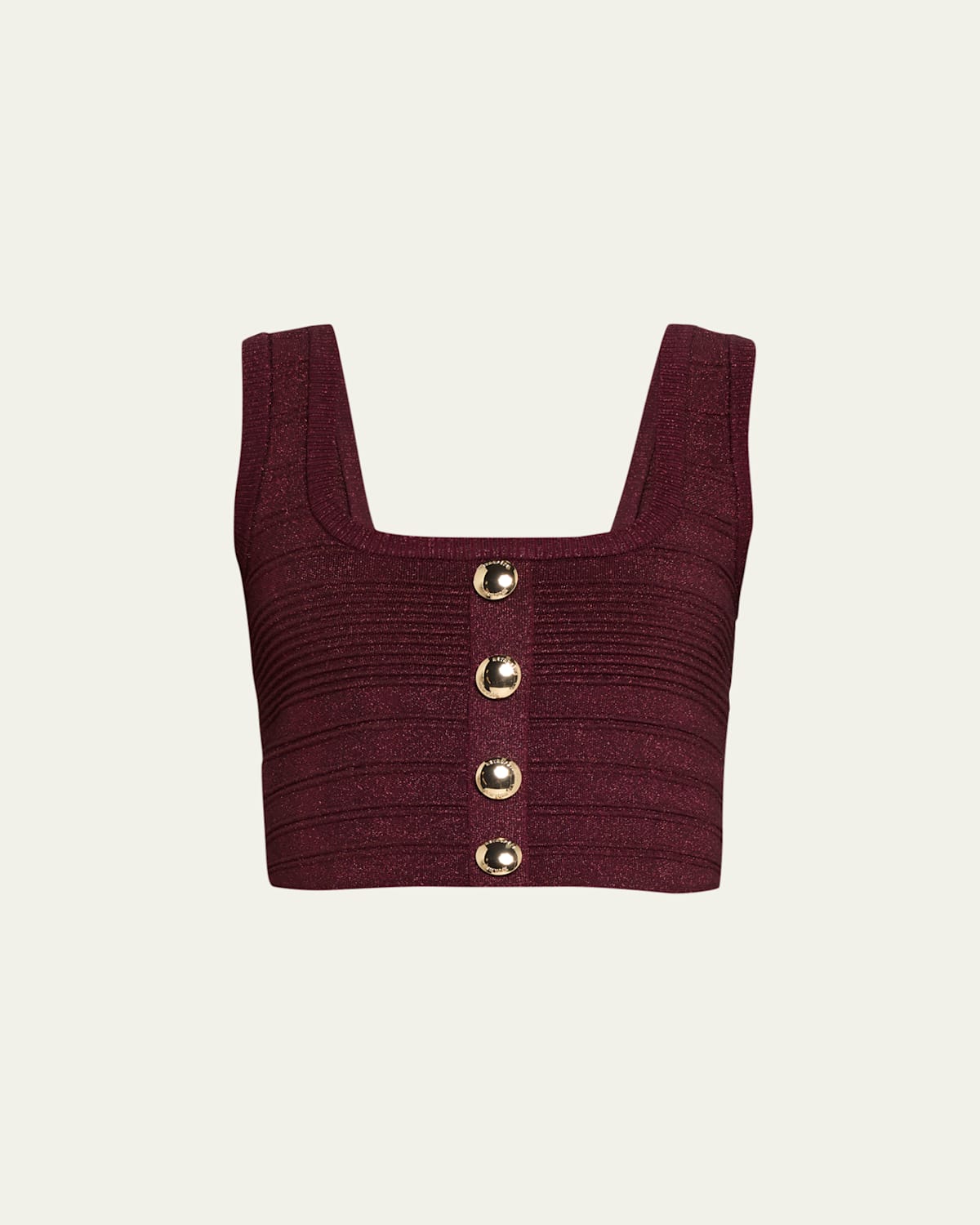 Retroféte Nella Cropped Bandage Knit Tank Top