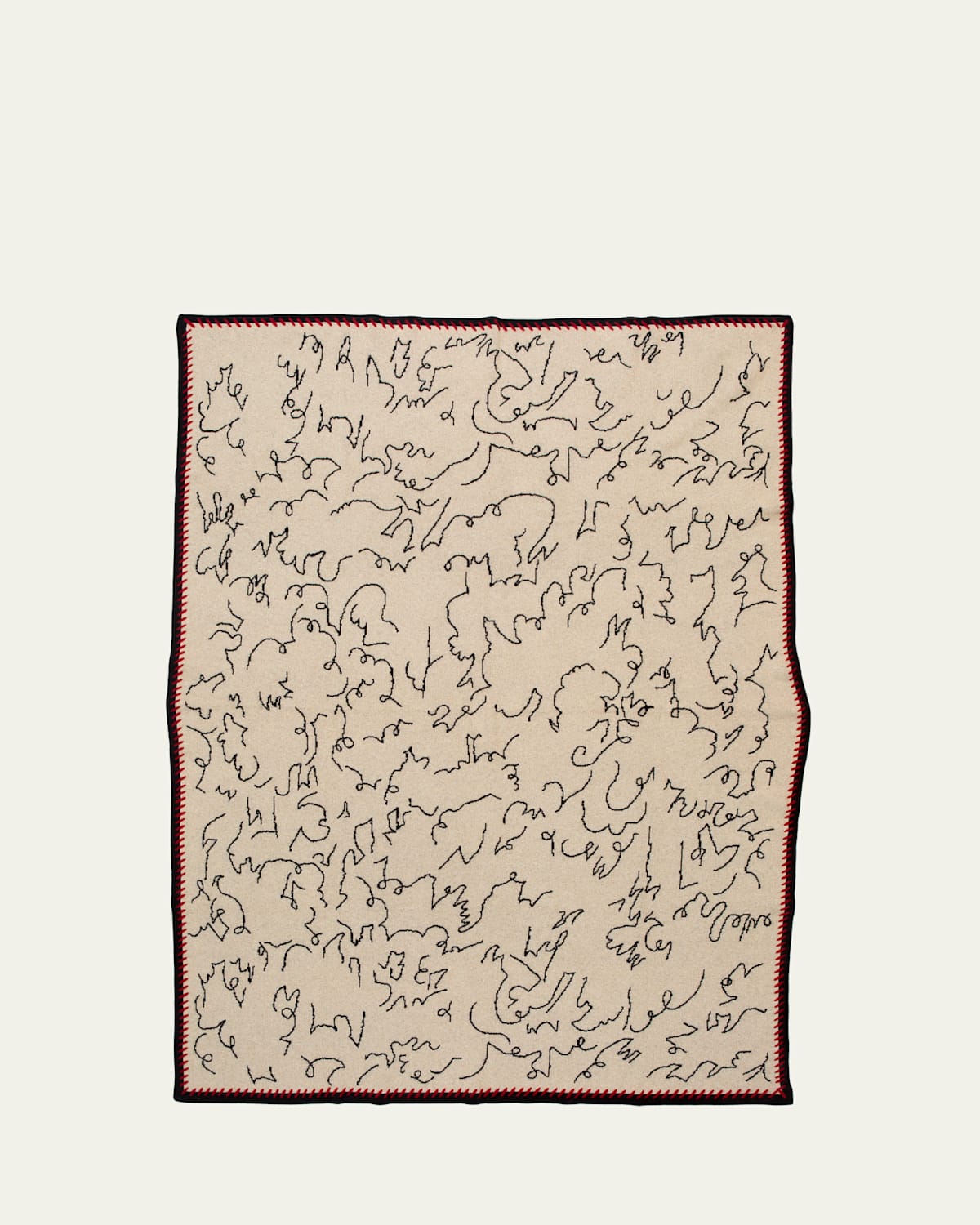 Modern Calligraphy Throw Blanket