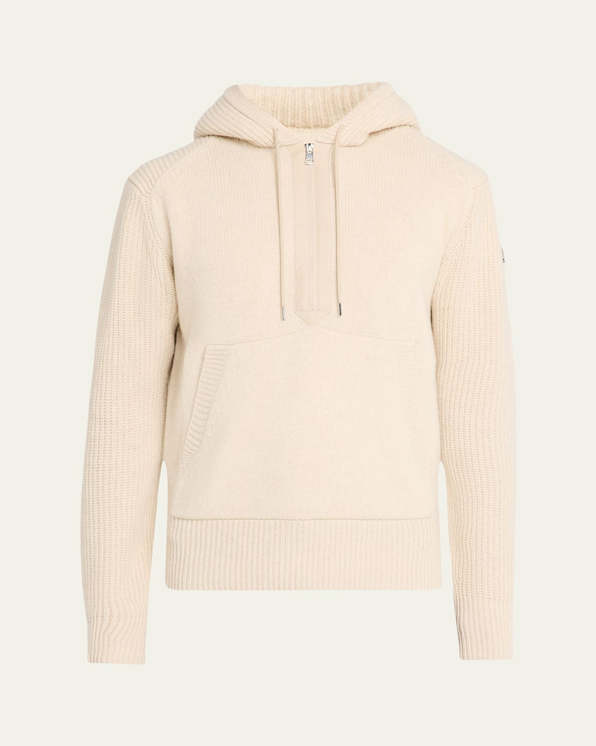 Men's Wool-Cashmere Quarter Zip Hoodie