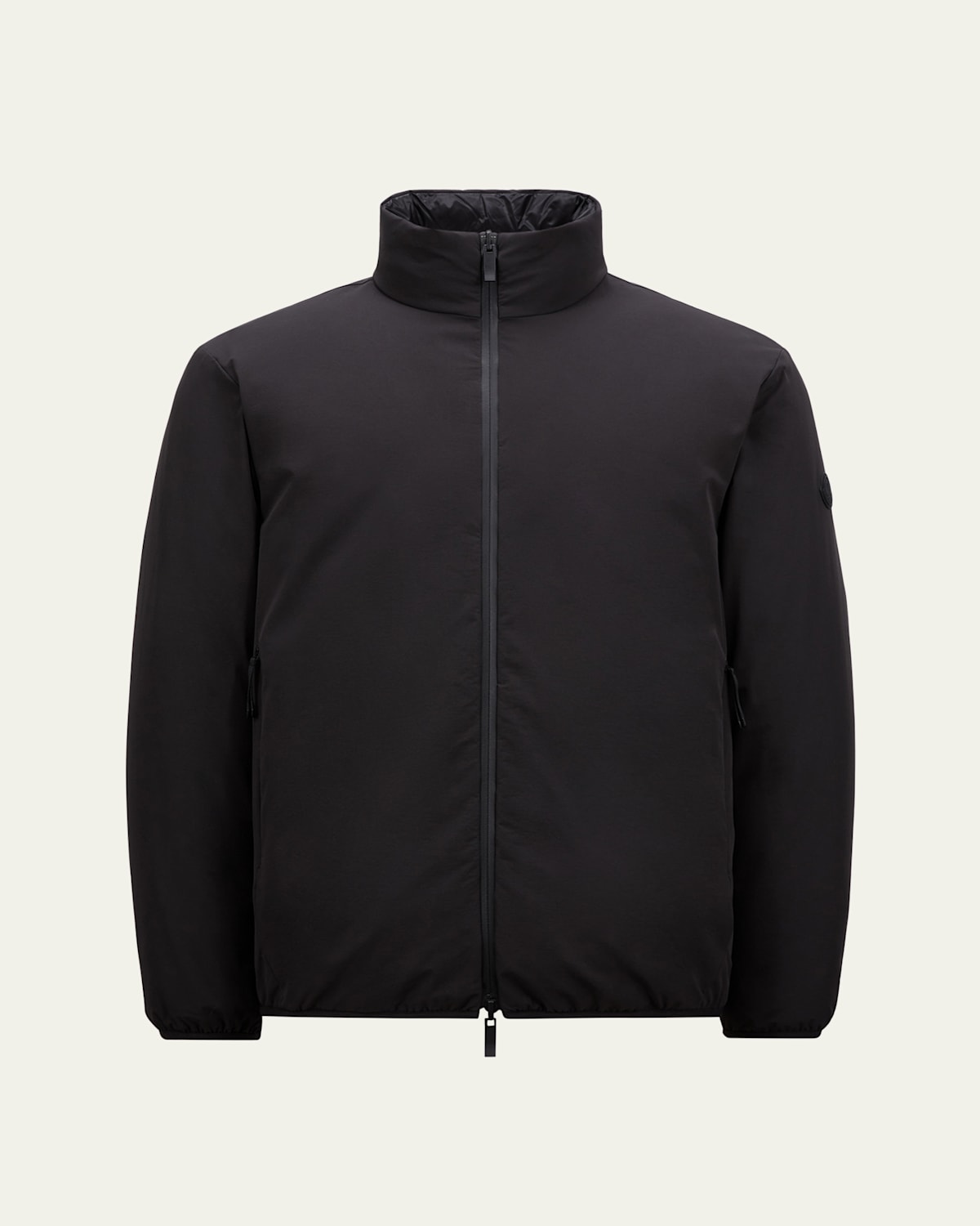 Moncler Gouilles Air Soft Tech Down Jacket In Black