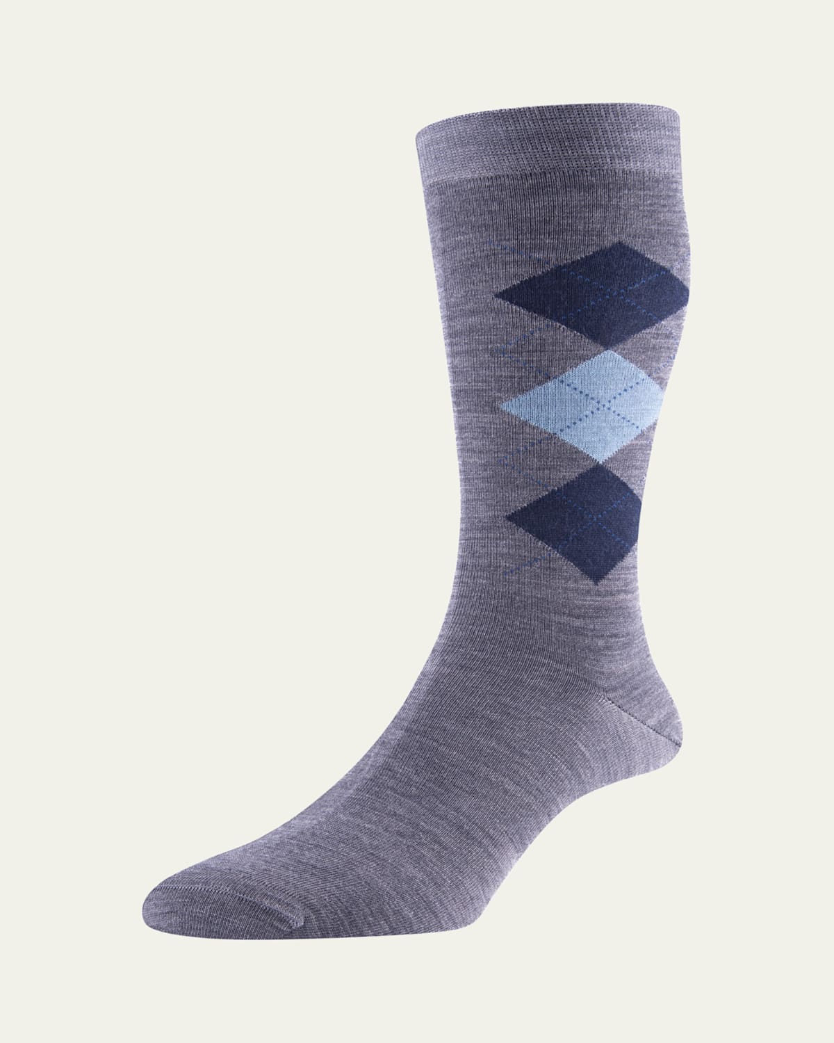 Pantherella Men's Locke Argyle Merino Socks
