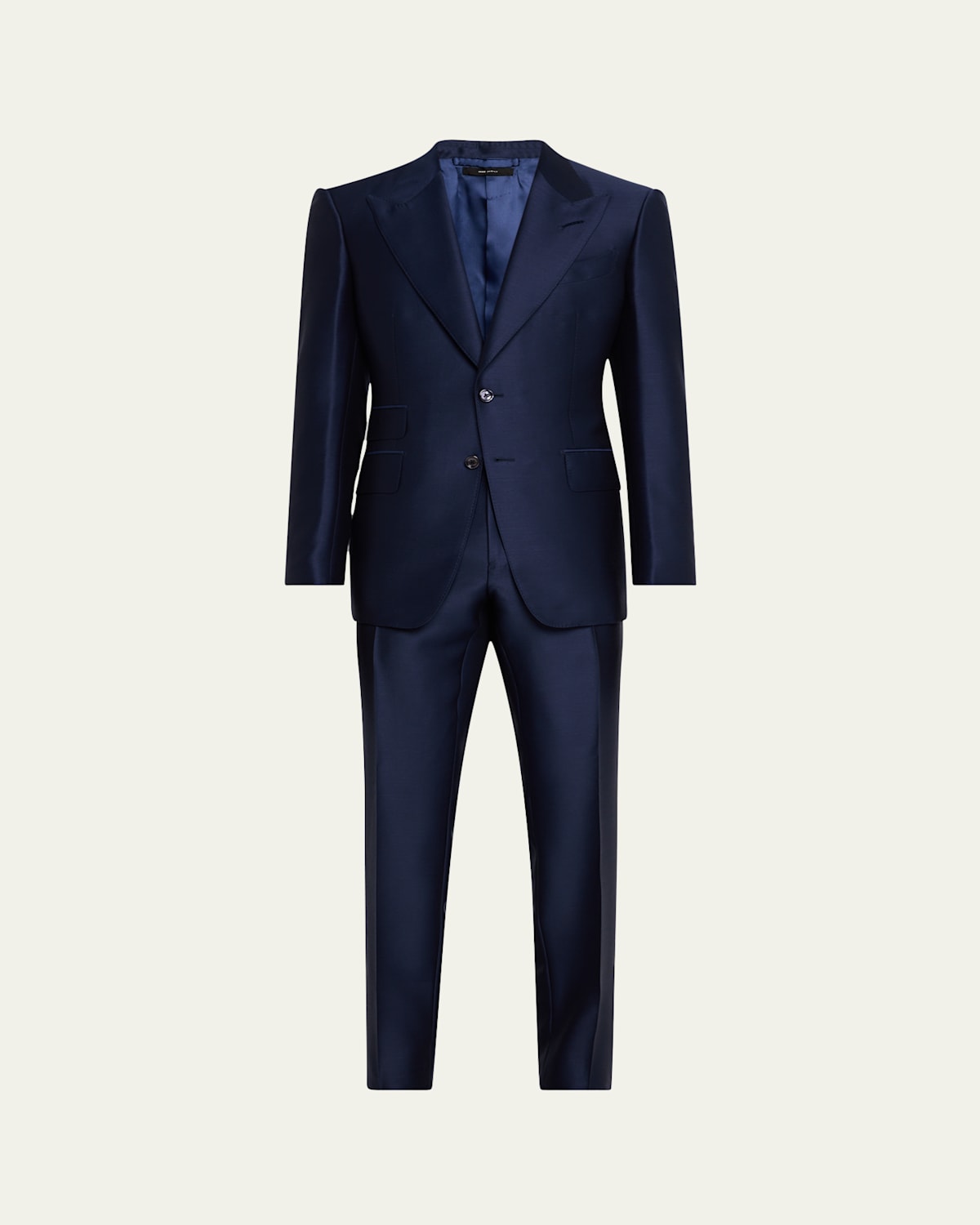Shop Tom Ford Men's Shelton Mohair-silk Twill Suit In Indigo