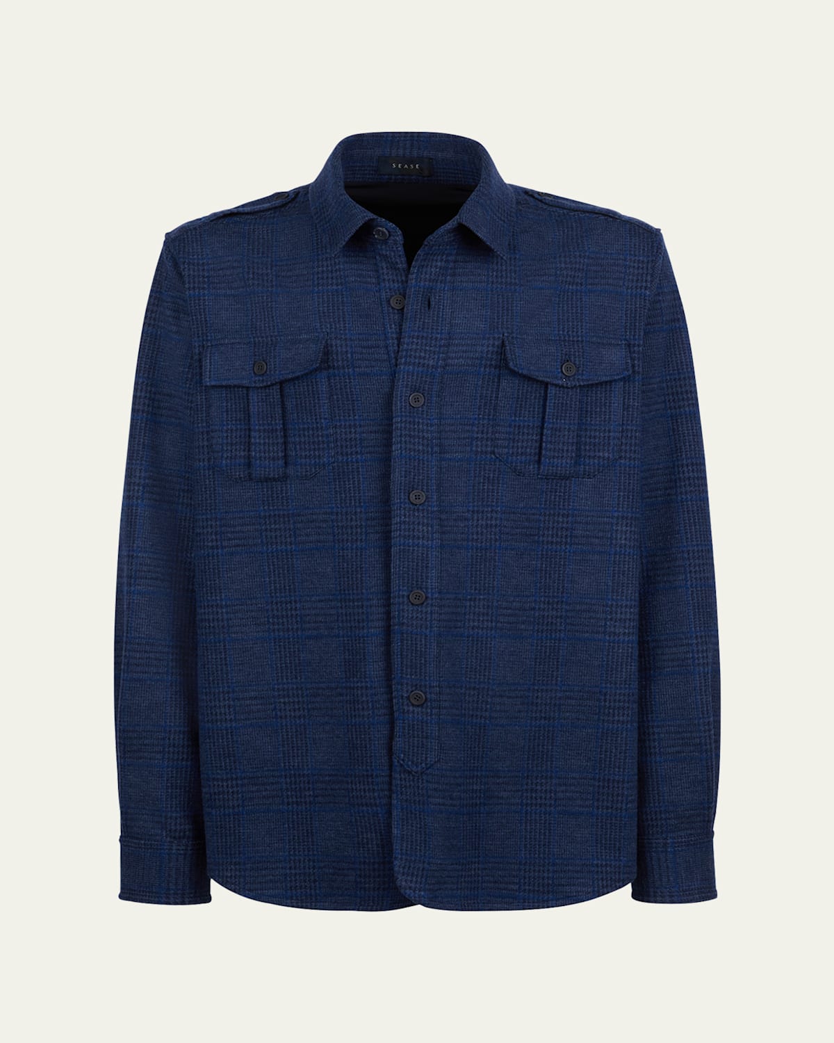 Sease Men 's Check Shirt Jacket