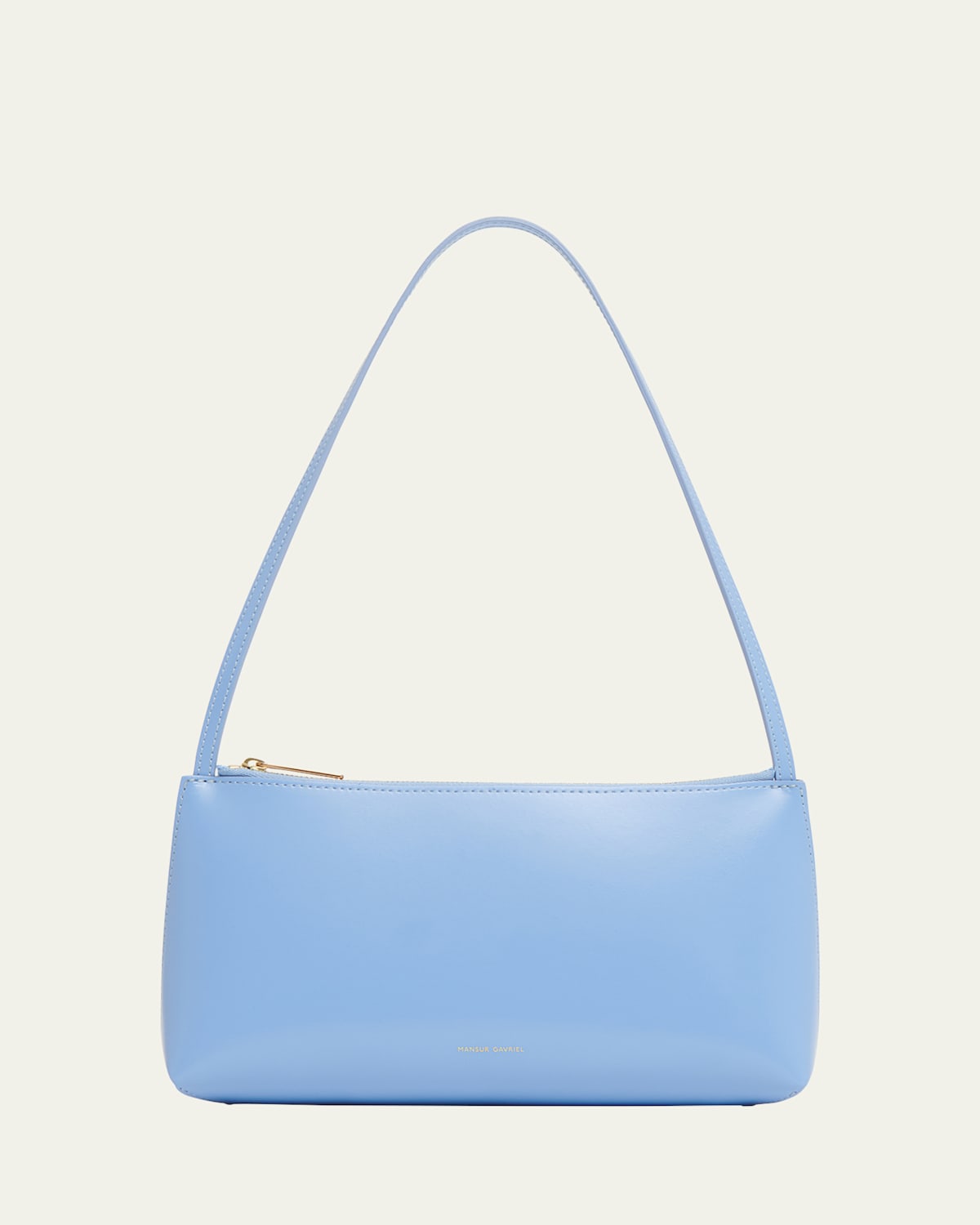Gaia Zip Leather Shoulder Bag